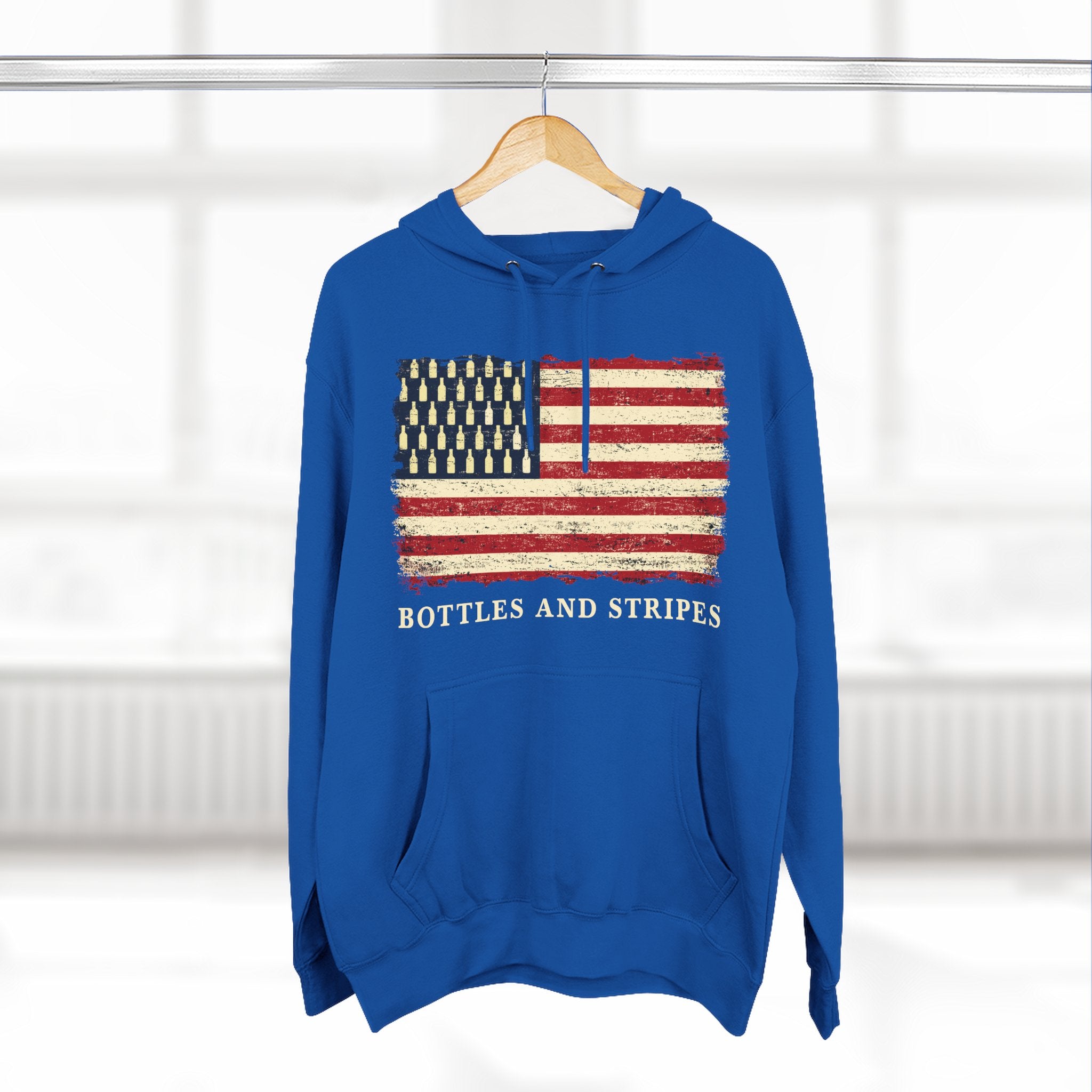 Bottles & Stripes American Flag Premium Hoodie