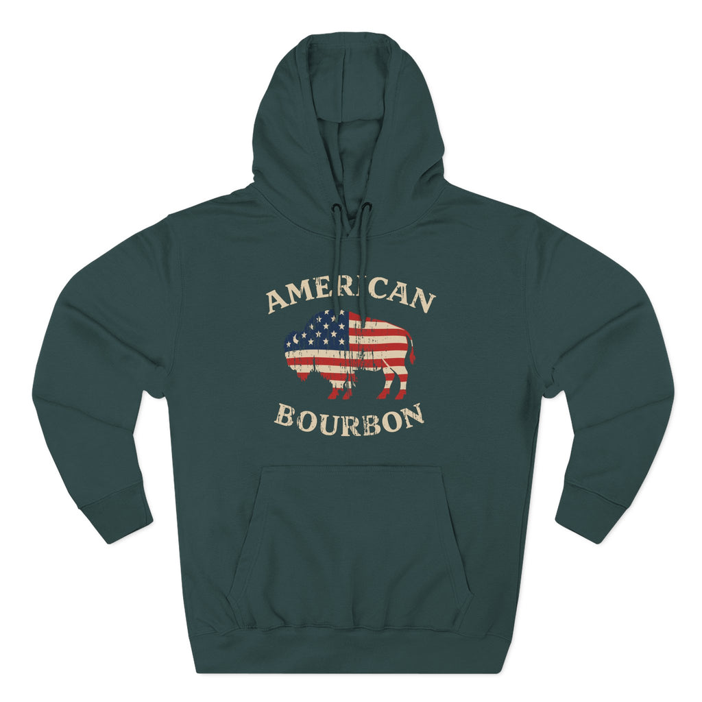 American Bourbon Patriotic Buffalo Premium Hoodie