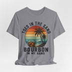 Toes in the Sand, Bourbon in My Hand Tee