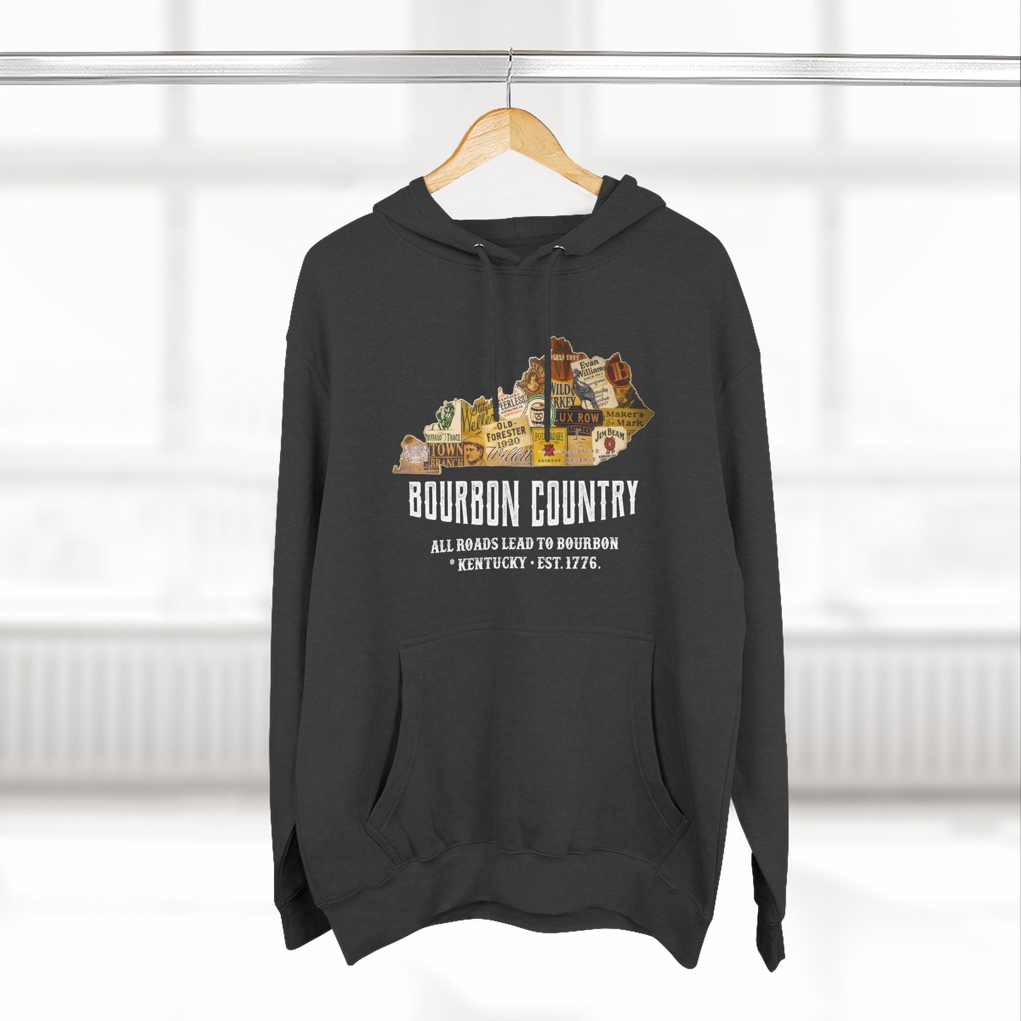Bourbon Country - All Roads Lead to Bourbon Premium Hoodie