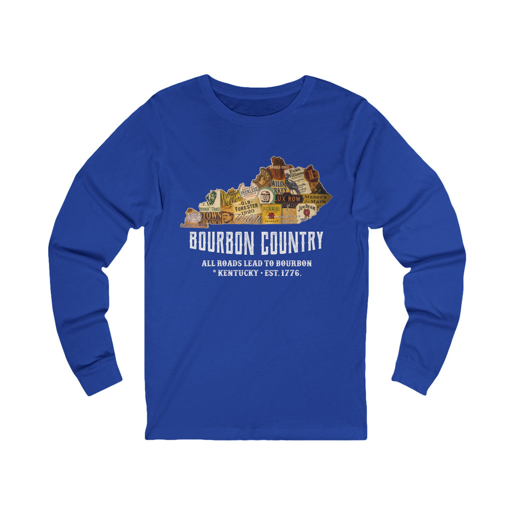 All Road Lead to Bourbon Long Sleeve Tee