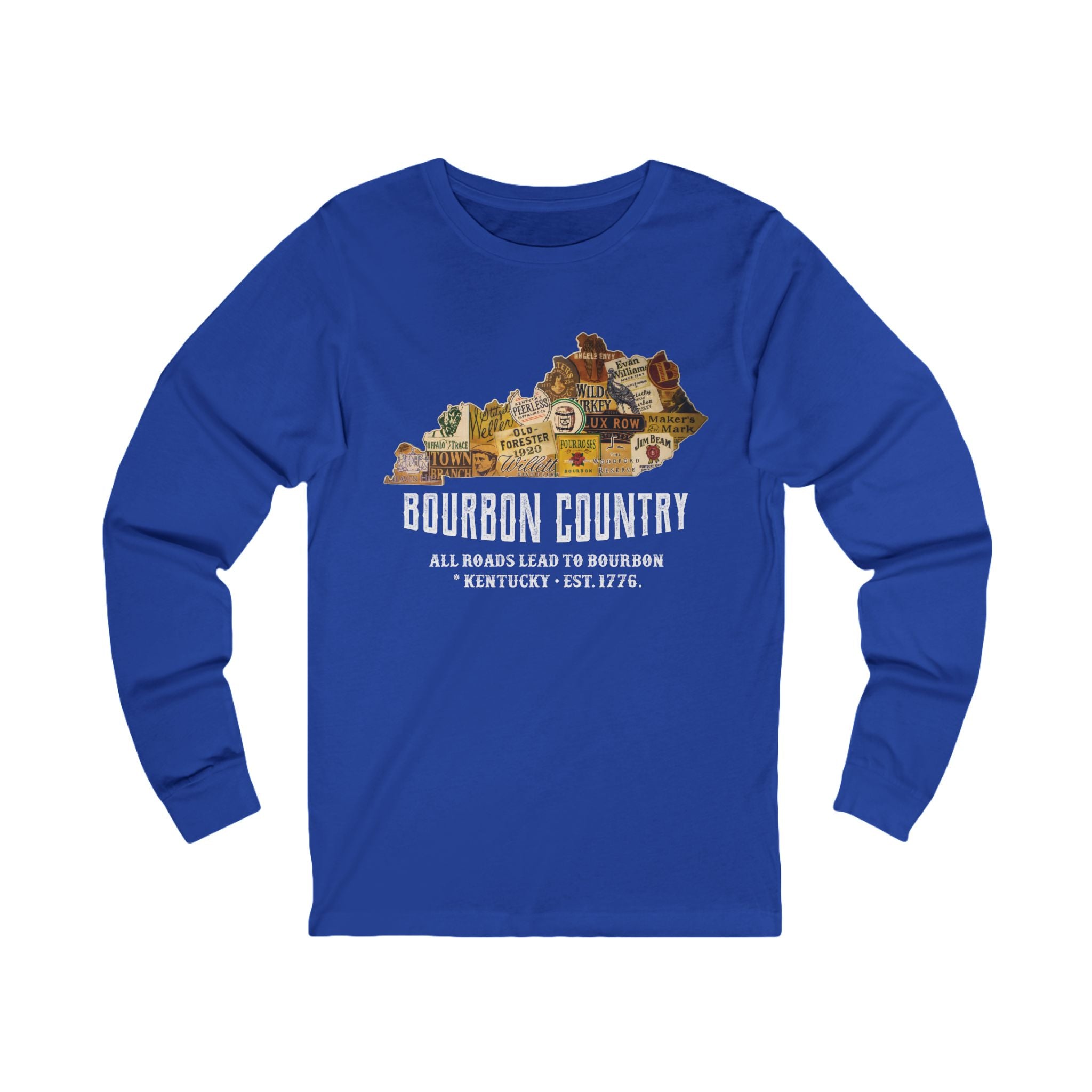 All Road Lead to Bourbon Long Sleeve Tee