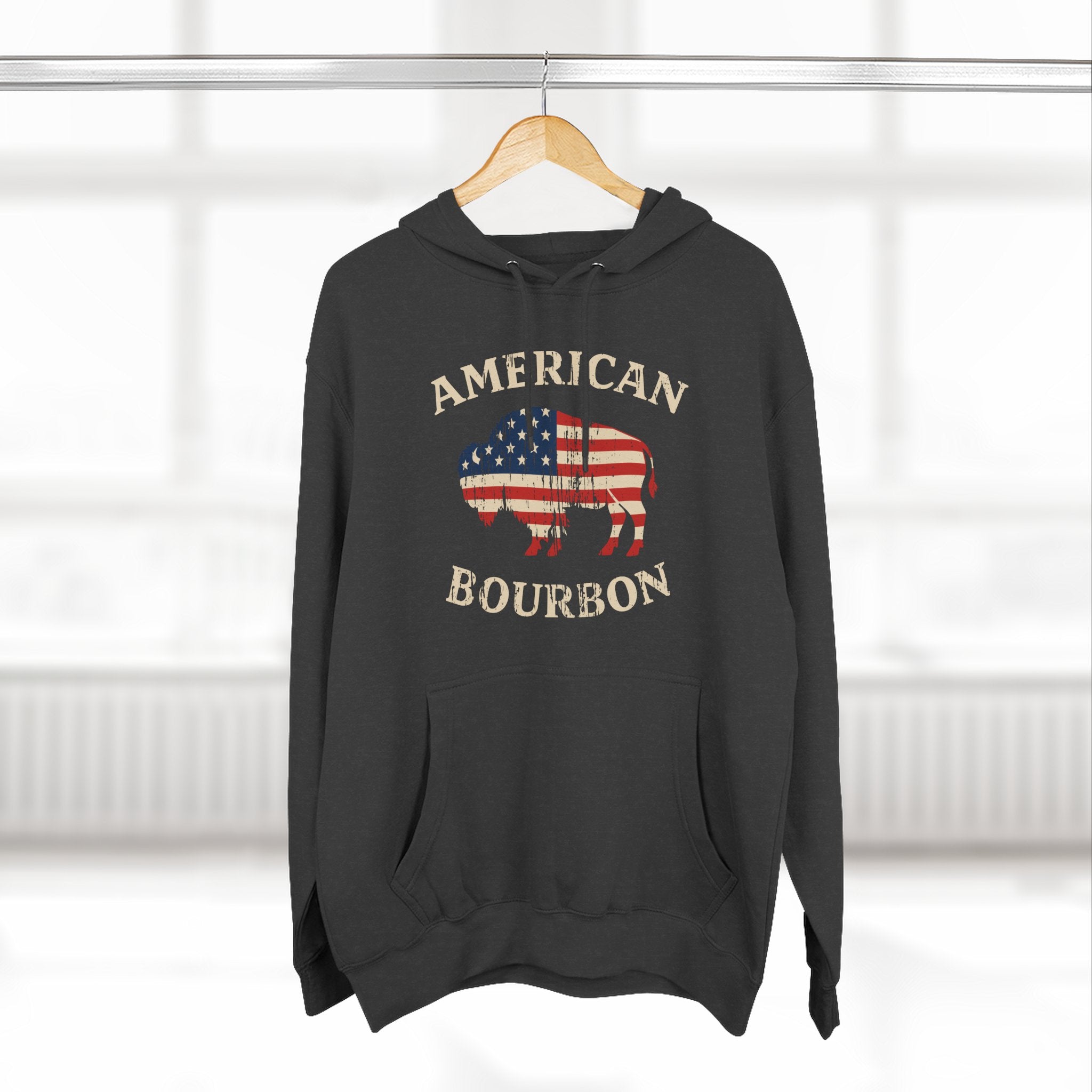 American Bourbon Patriotic Buffalo Premium Hoodie