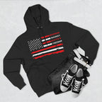 Bourbon, Whiskey, Scotch & Freedom American Flag Premium Hoodie
