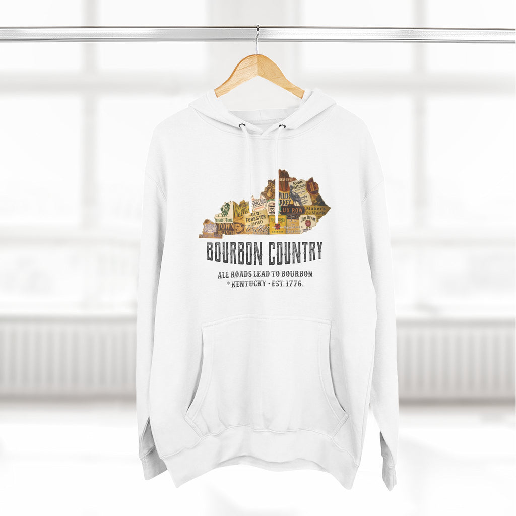Bourbon Country - All Roads Lead to Bourbon Premium Hoodie