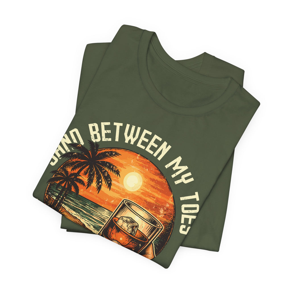 Sand Between My Toes, Bourbon in My Soul Tee