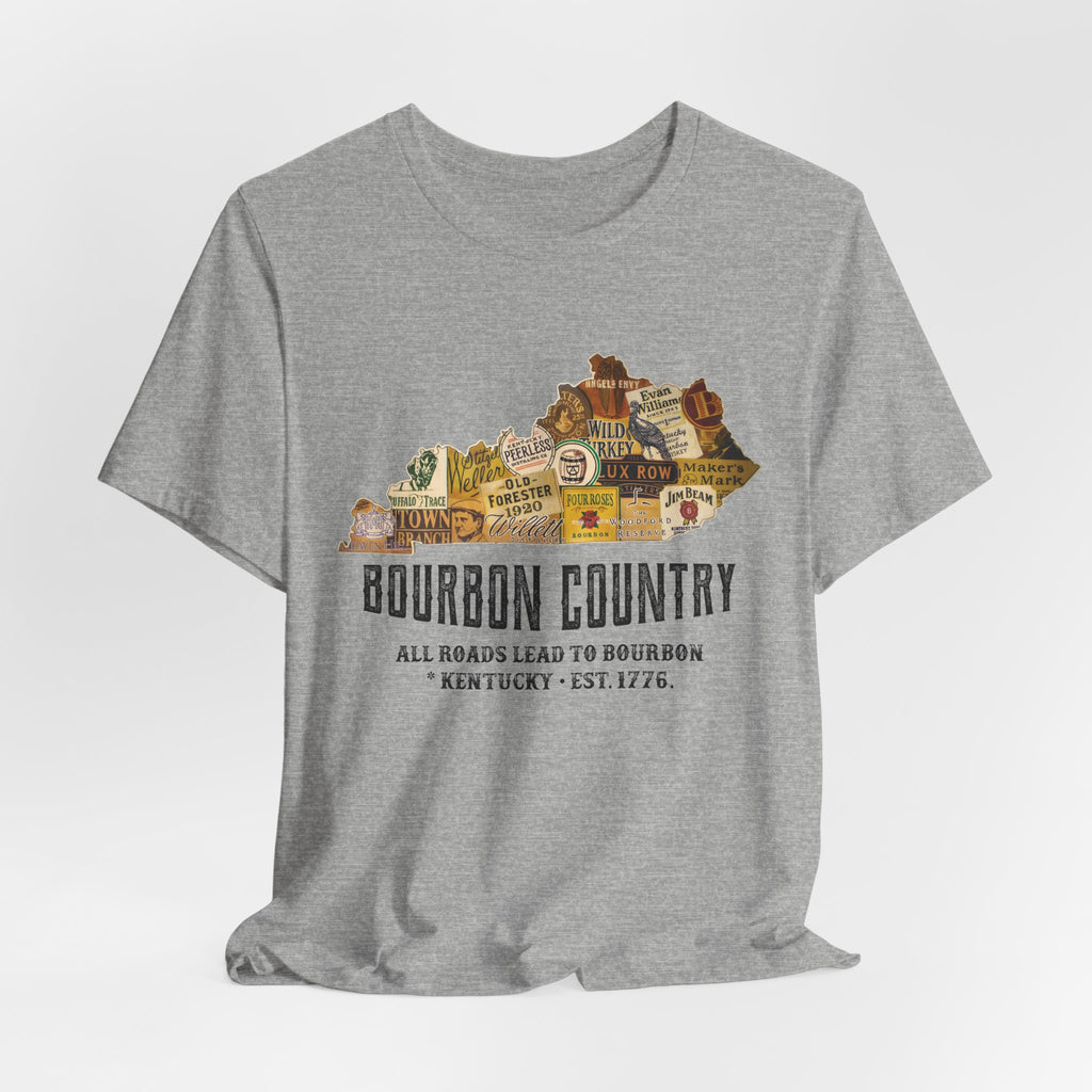 All Roads Lead to Bourbon Premium CrewneckTee