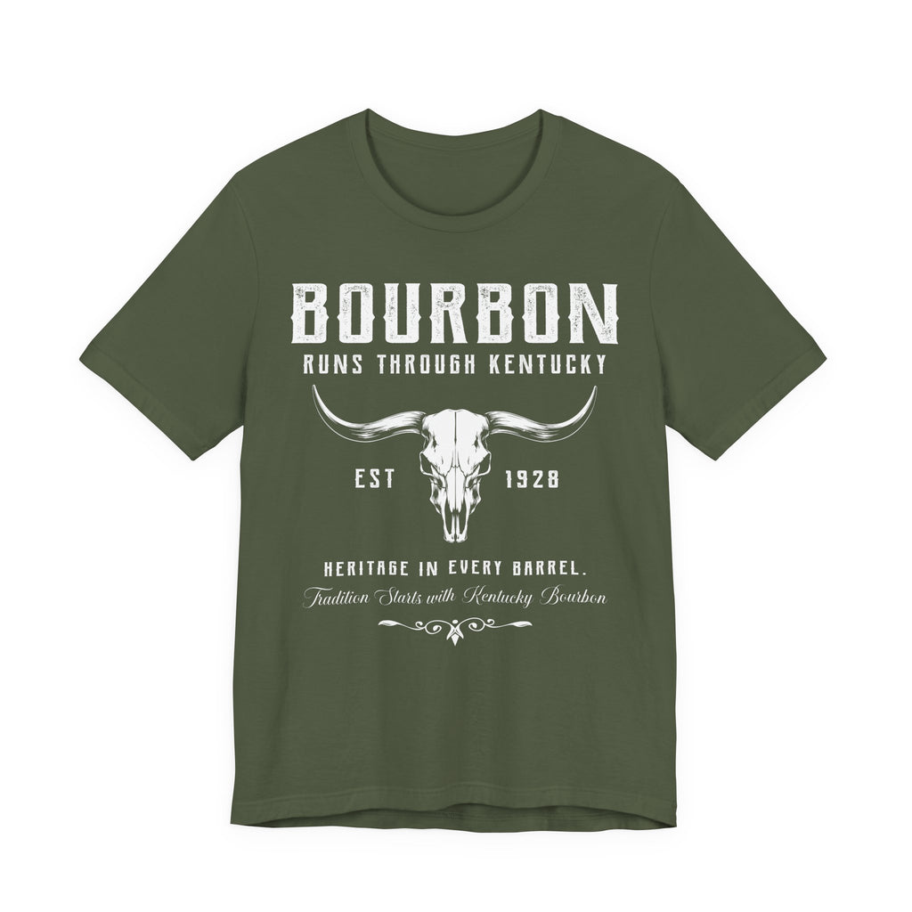 Bourbon Runs Through Kentucky Premium Tee