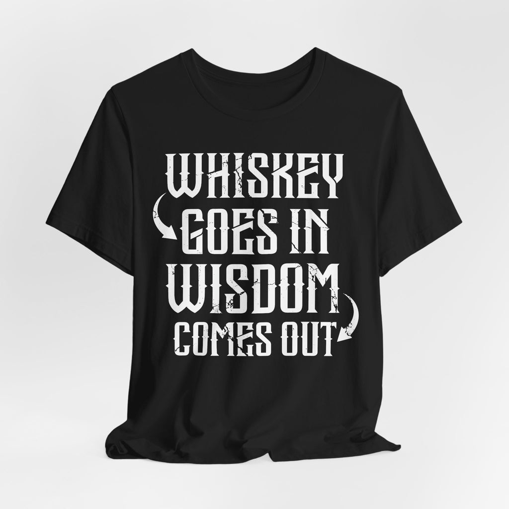 Whiskey Goes In, Wisdom Comes Out Premium CrewneckTee