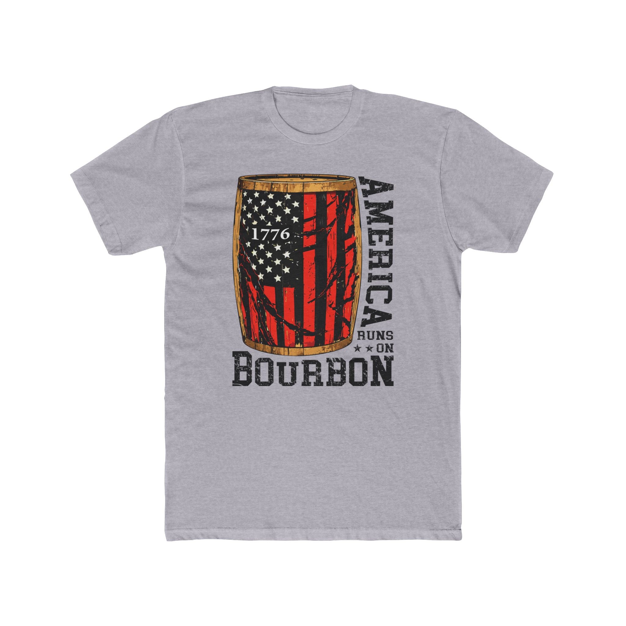 America Runs On Bourbon 1776 Premium Tee
