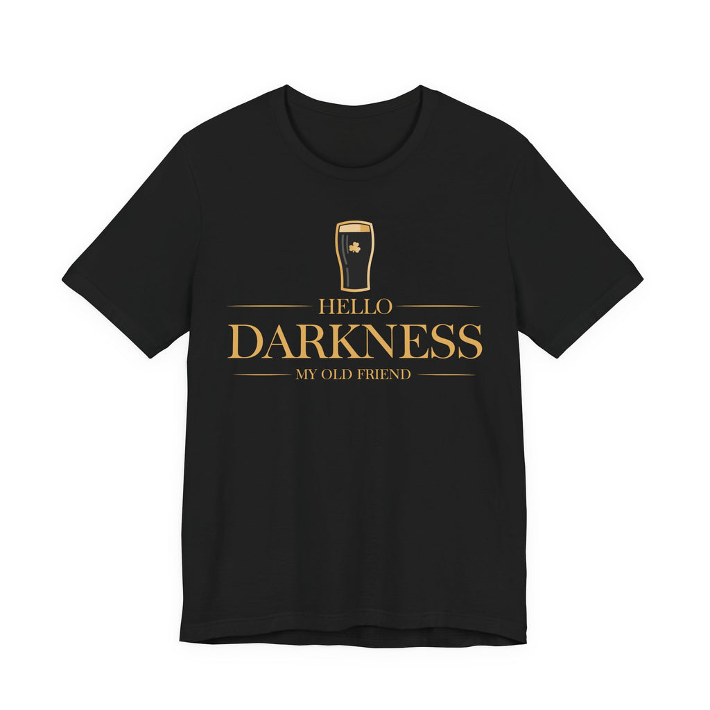 Hello Darkness My old Friend Gold Premium CrewneckTee