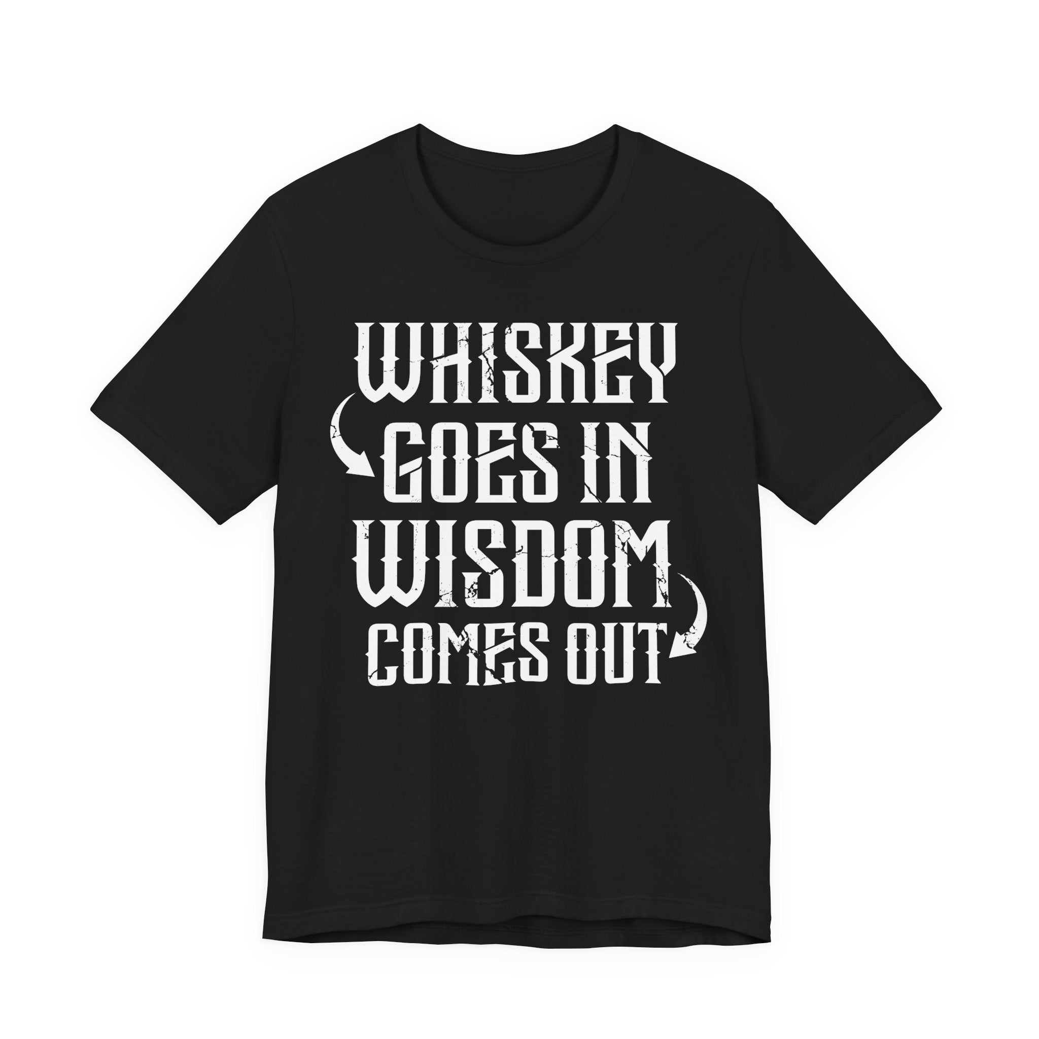 Whiskey Goes In, Wisdom Comes Out Premium CrewneckTee