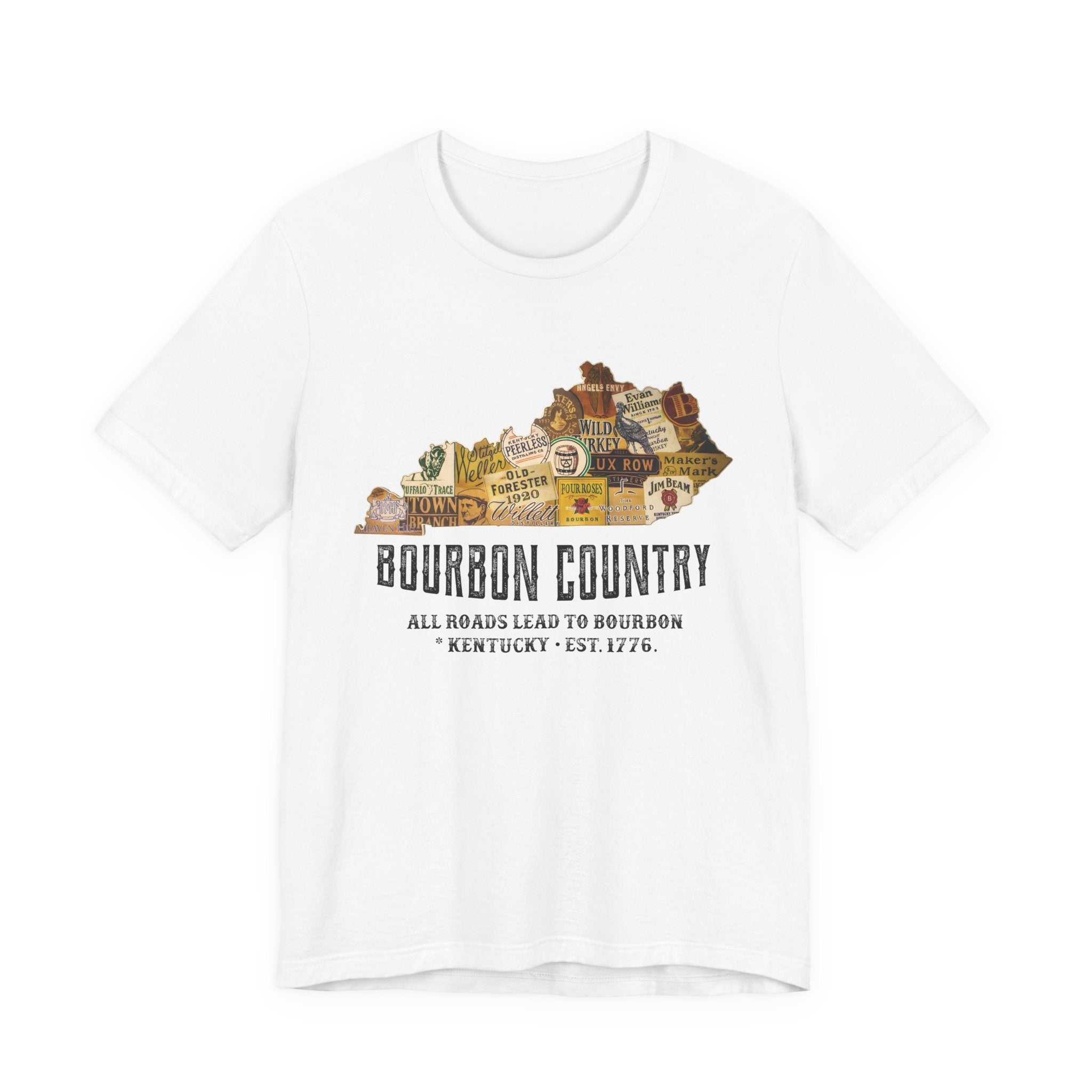 All Roads Lead to Bourbon Premium CrewneckTee