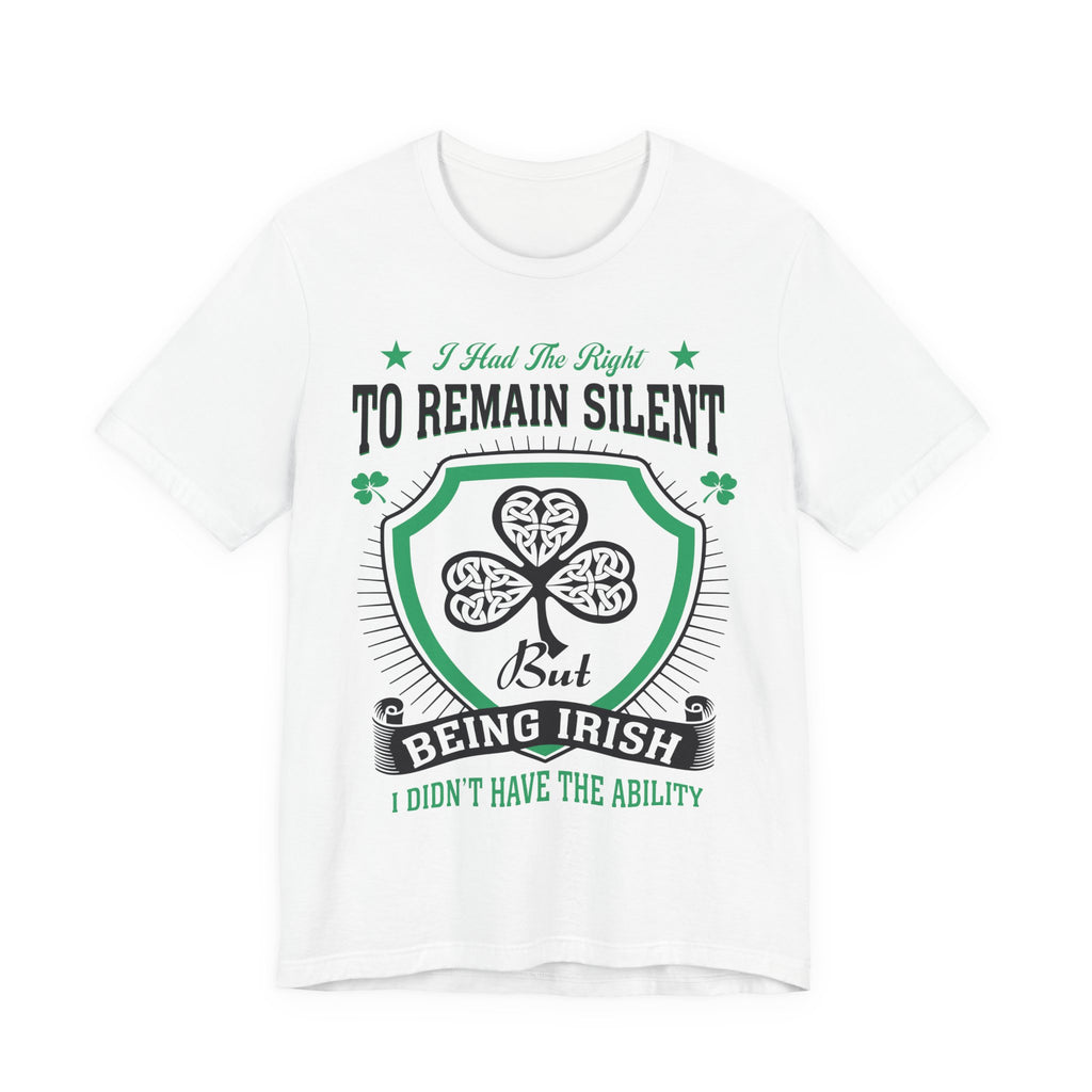 Irish Right To Remain Silent Premium CrewneckTee