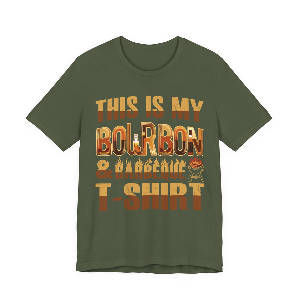 This is My Bourbon & Barbeque Premium CrewneckTee