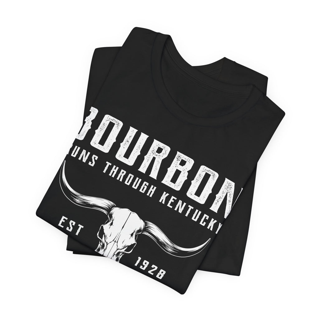 Bourbon Runs Through Kentucky Premium Tee