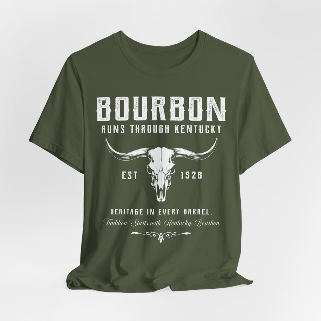 Bourbon Runs Through Kentucky Premium Tee