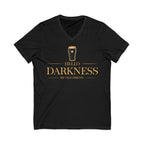 Hello Darkness V-Neck Gold Premium Tee Shirt