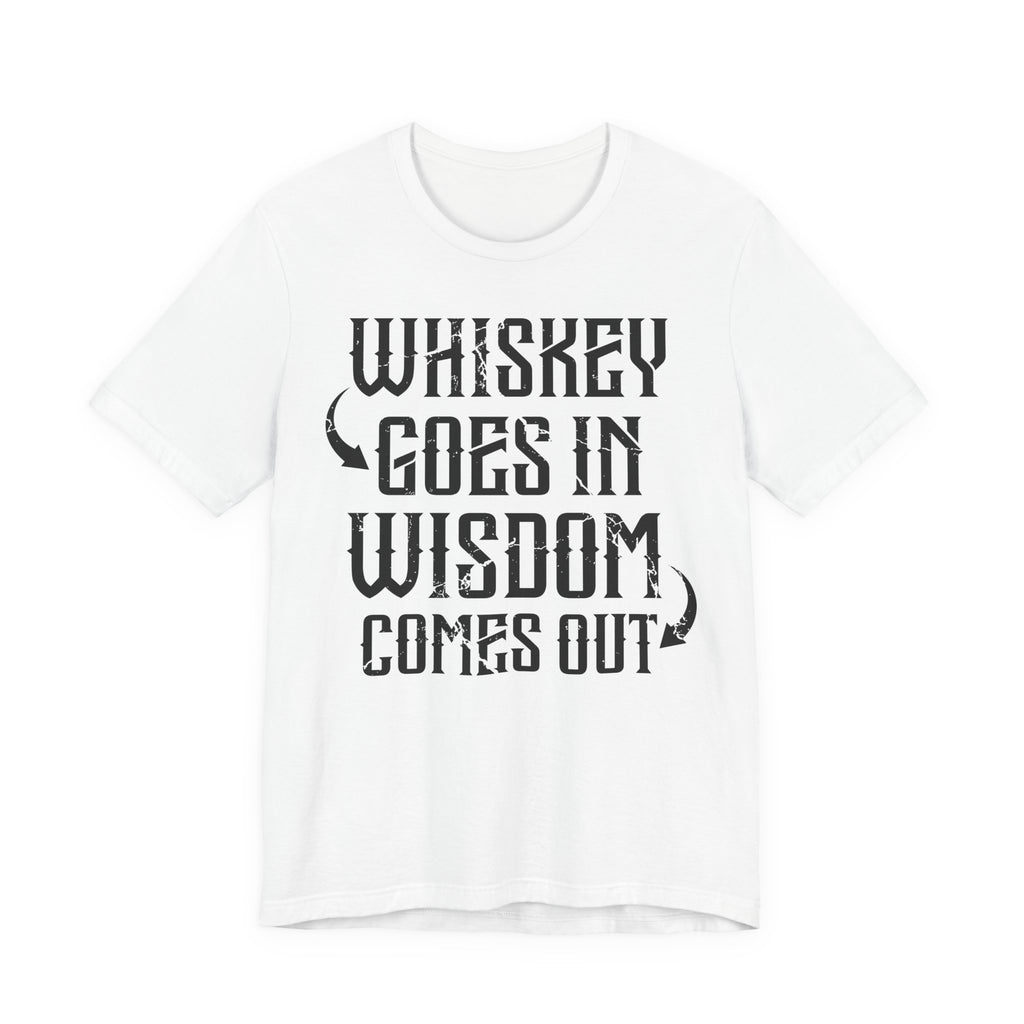 Whiskey Goes In, Wisdom Comes Out Premium CrewneckTee