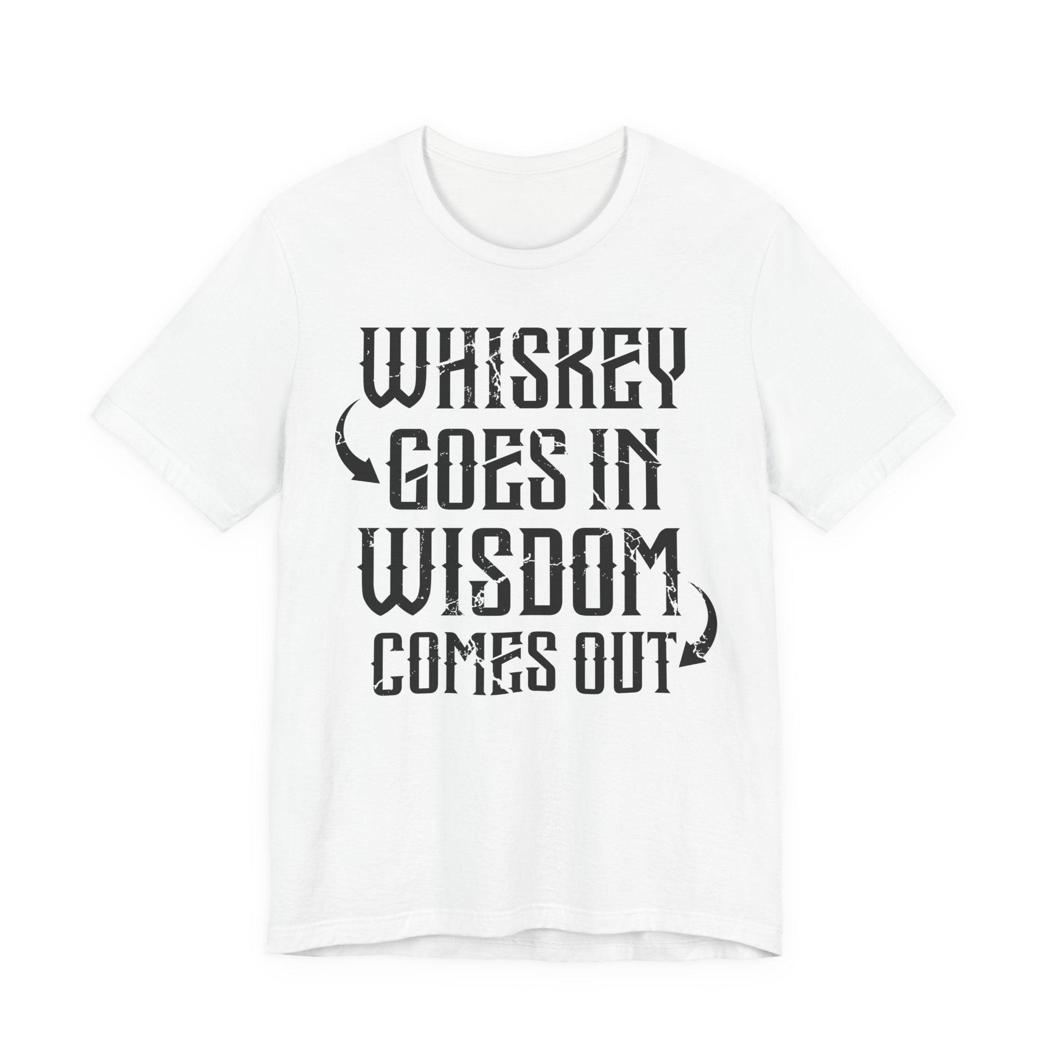 Whiskey Goes In, Wisdom Comes Out Premium CrewneckTee
