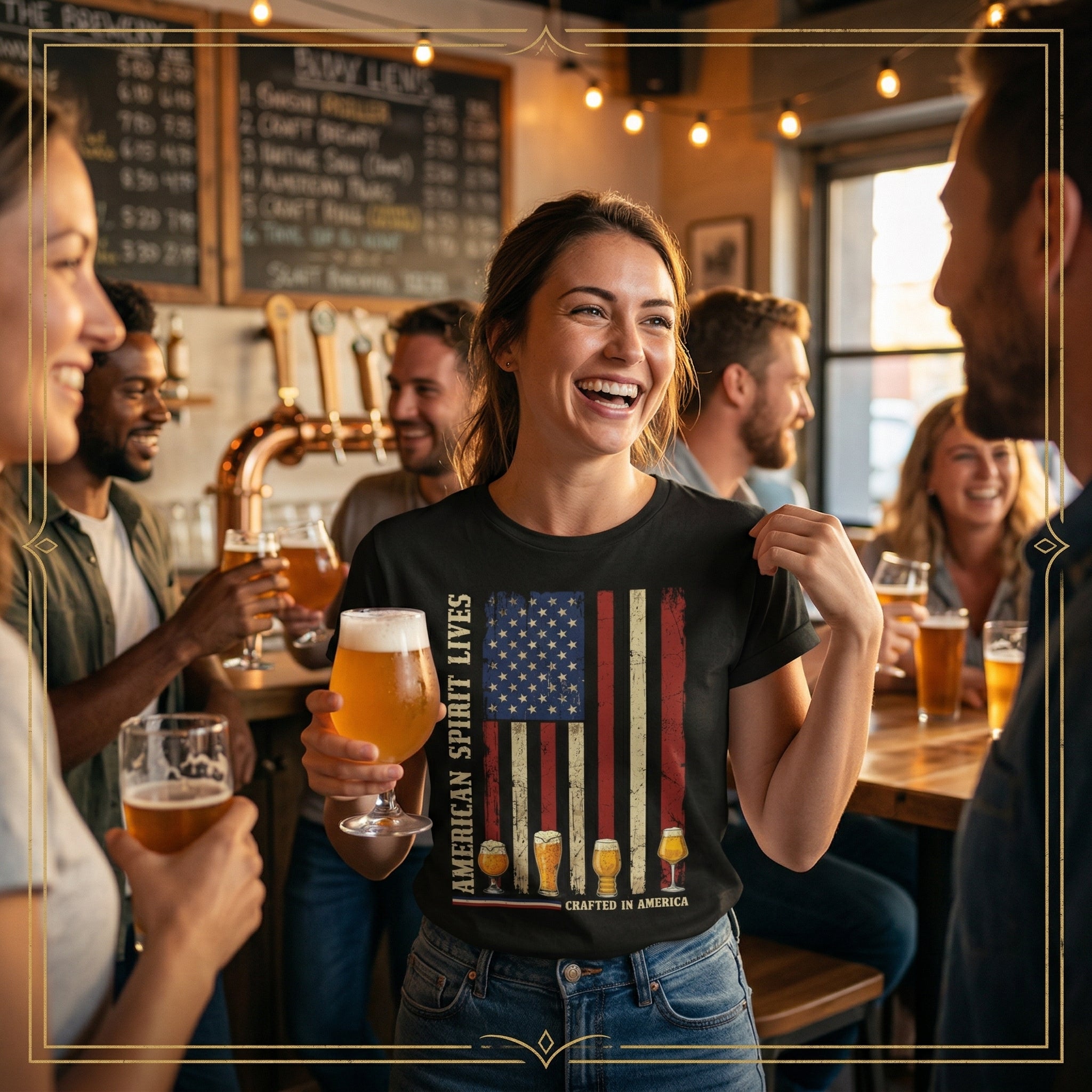 American Spirit Lives – Crafted in America Premium Tee