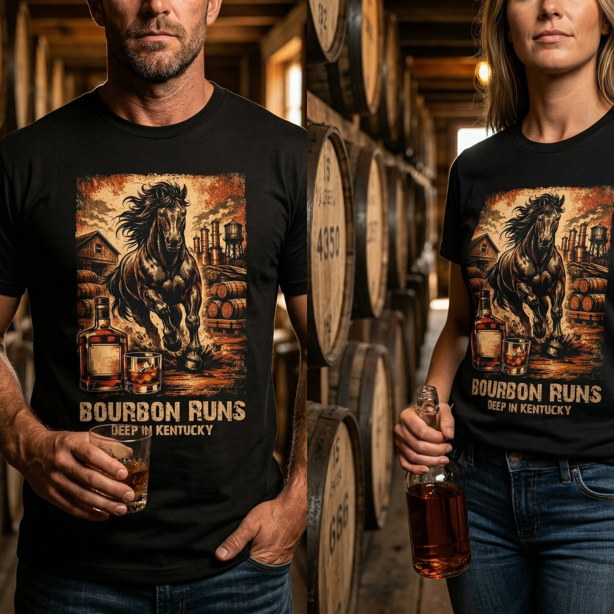 Bourbon Runs Deep in Kentucky Premium Tee