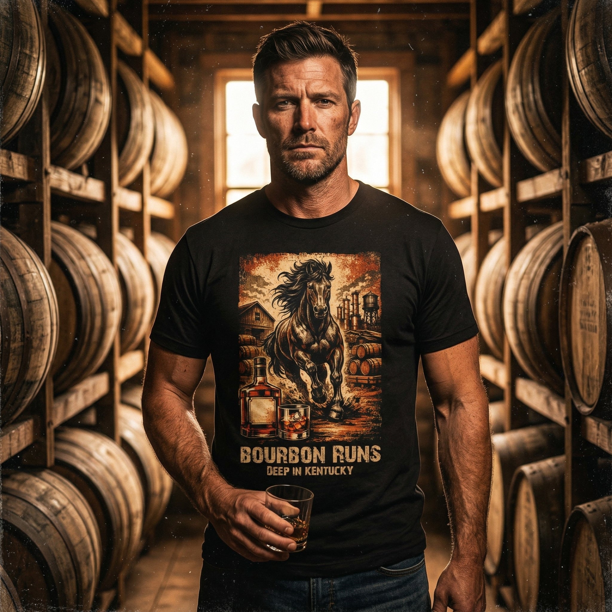 Bourbon Runs Deep in Kentucky Premium Tee
