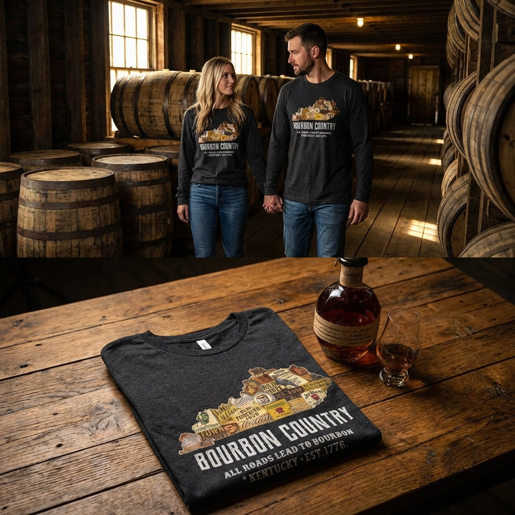 All Road Lead to Bourbon Long Sleeve Tee