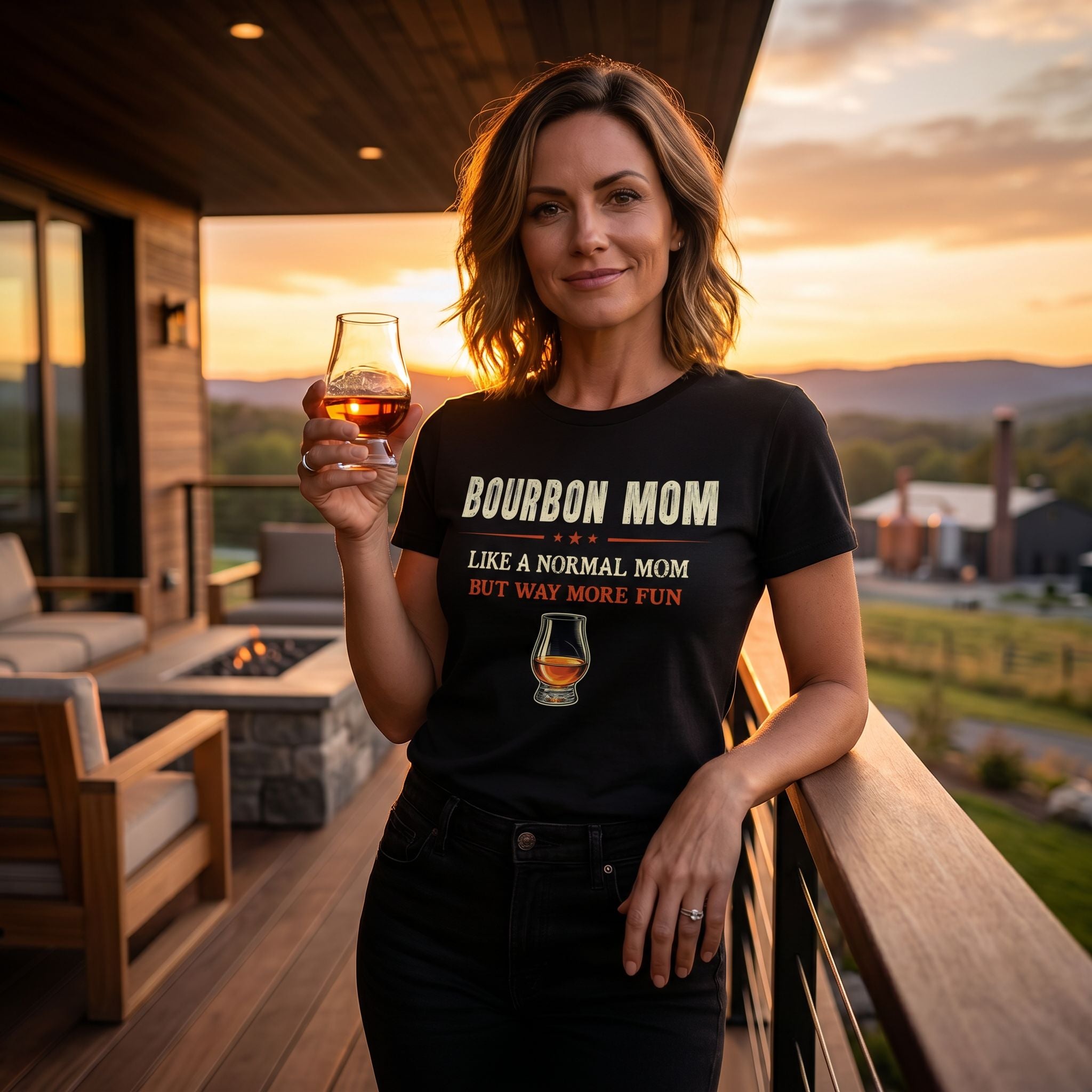 Bourbon Mom – Like A Normal Mom But Way More Fun Tee