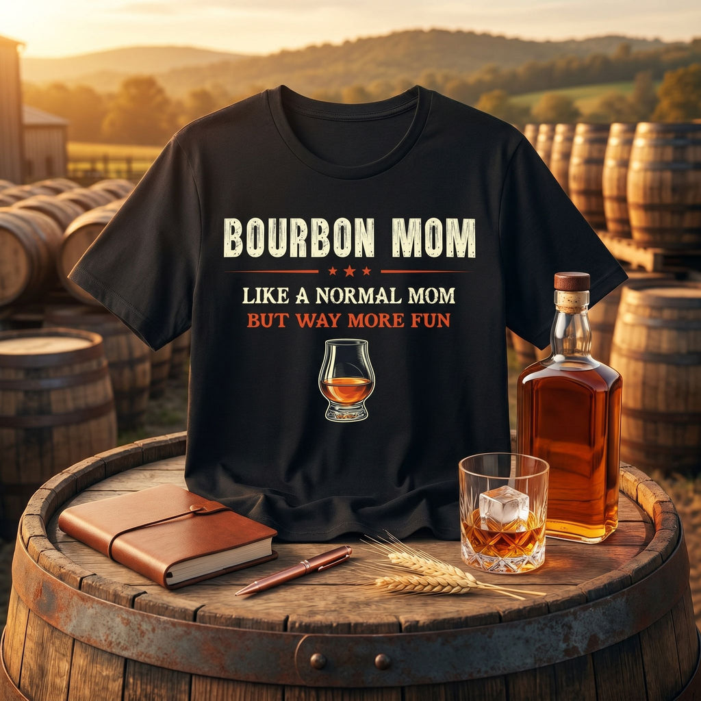 Bourbon Mom – Like A Normal Mom But Way More Fun Tee