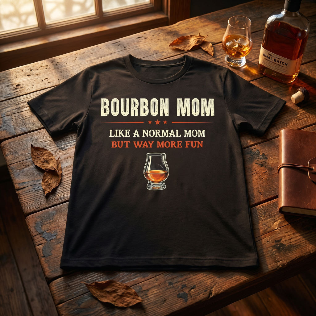 Bourbon Mom – Like A Normal Mom But Way More Fun Tee