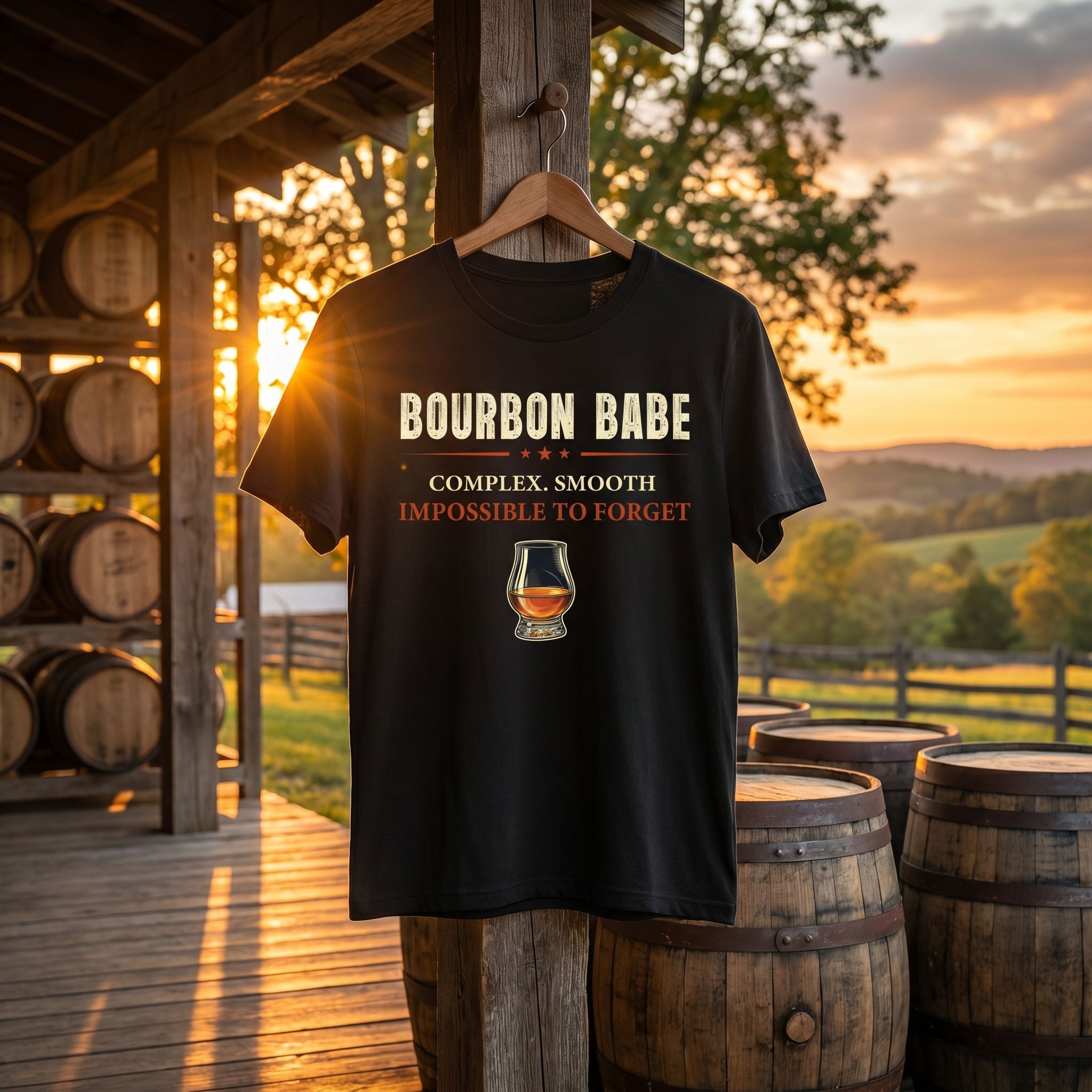 Bourbon Babe – Complex. Smooth. Impossible To Forget. Tee