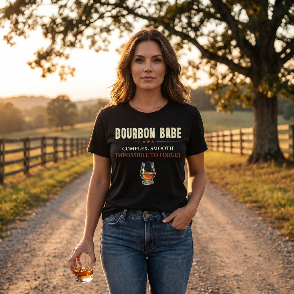 Bourbon Babe – Complex. Smooth. Impossible To Forget. Tee