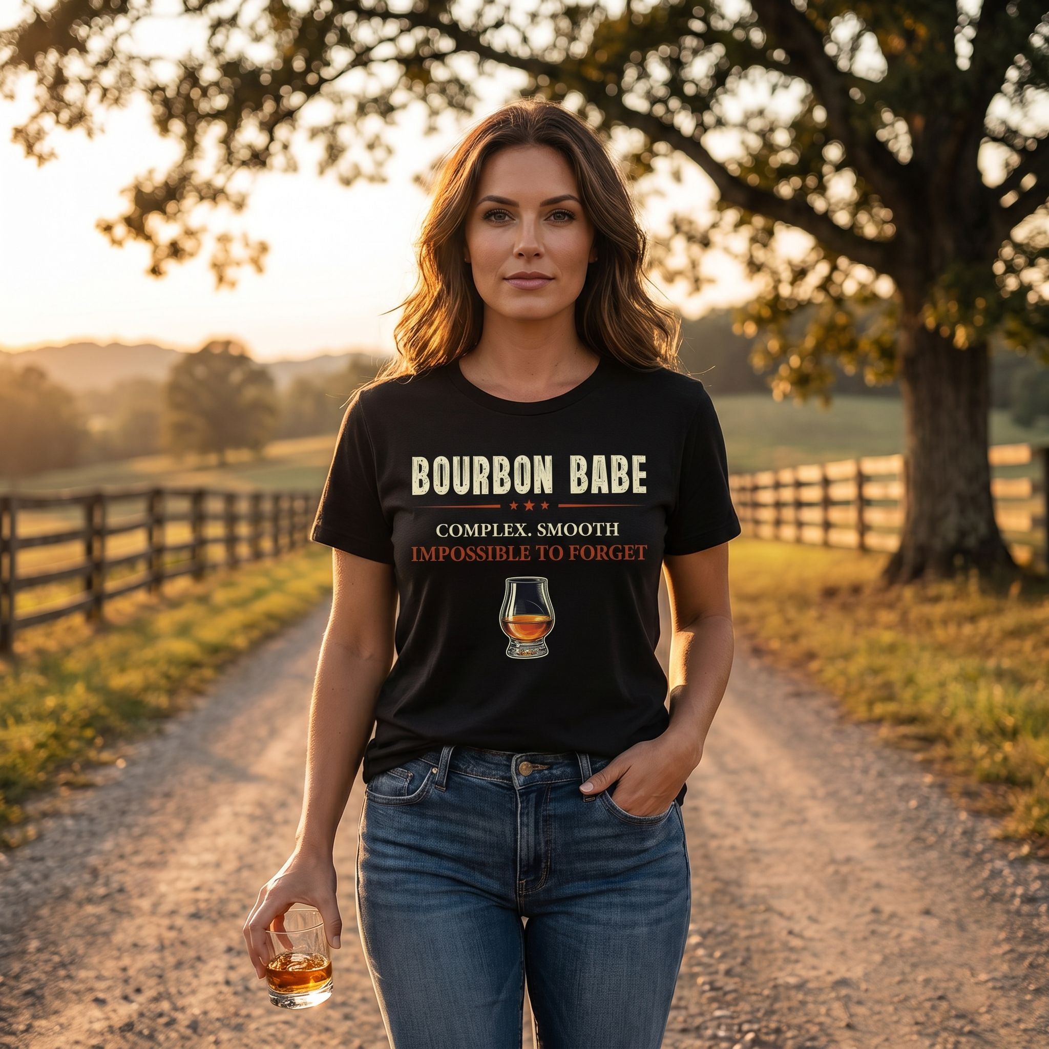 Bourbon Babe – Complex. Smooth. Impossible To Forget. Tee
