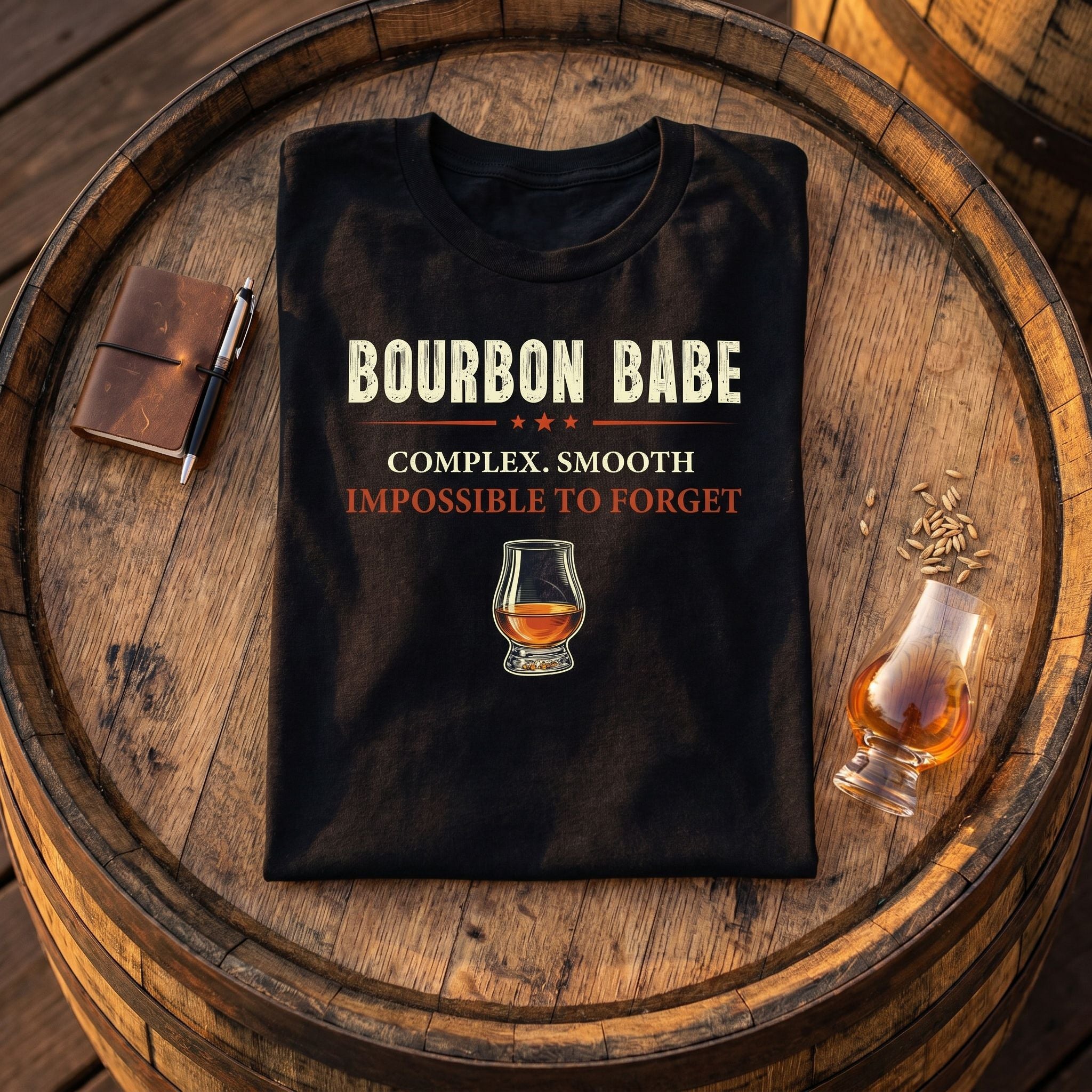 Bourbon Babe – Complex. Smooth. Impossible To Forget. Tee