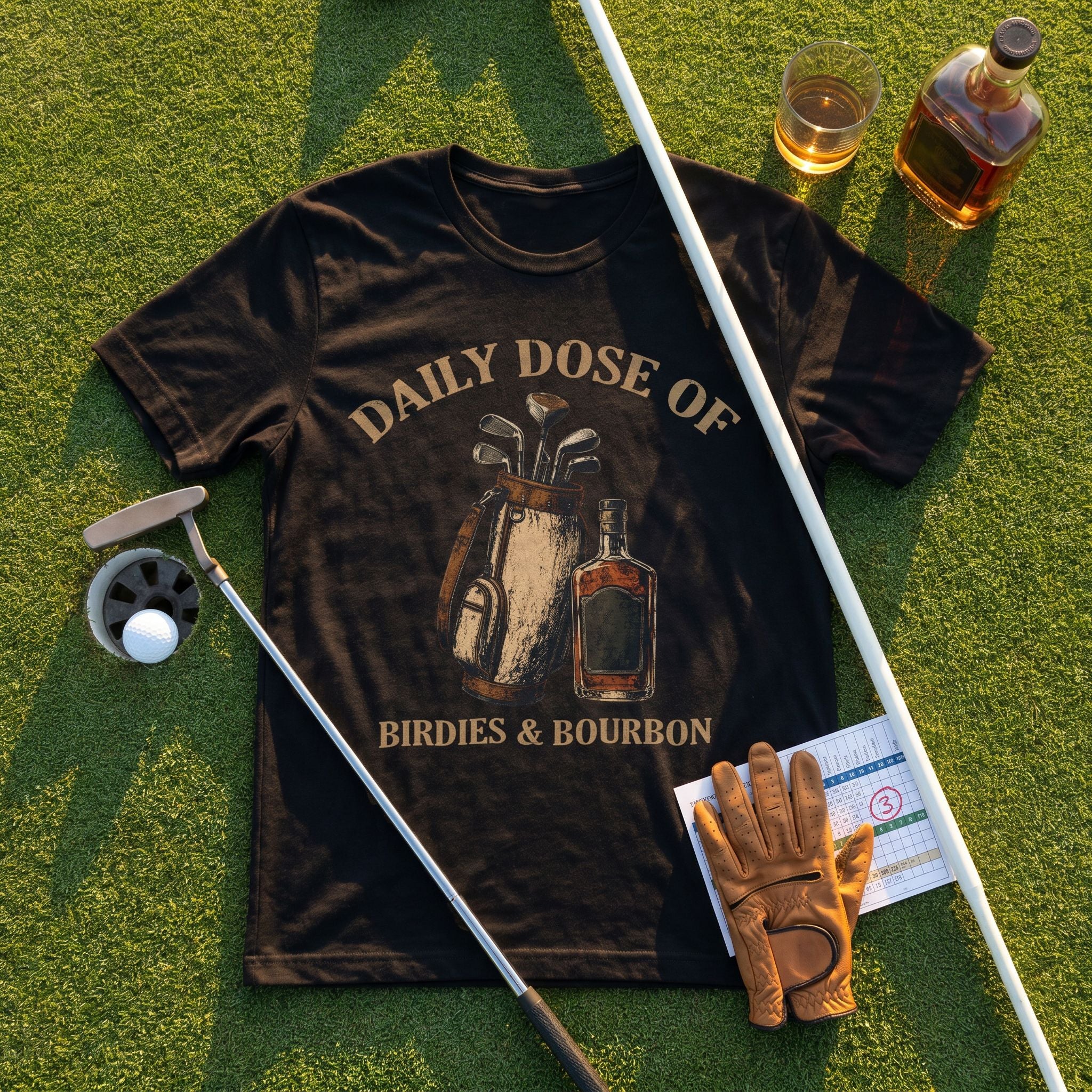 Daily Dose of Birdies & Bourbon Tee