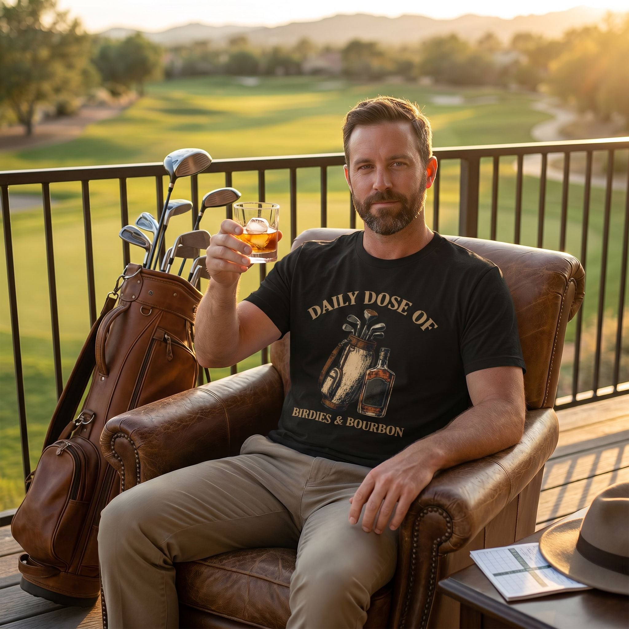 Daily Dose of Birdies & Bourbon Tee