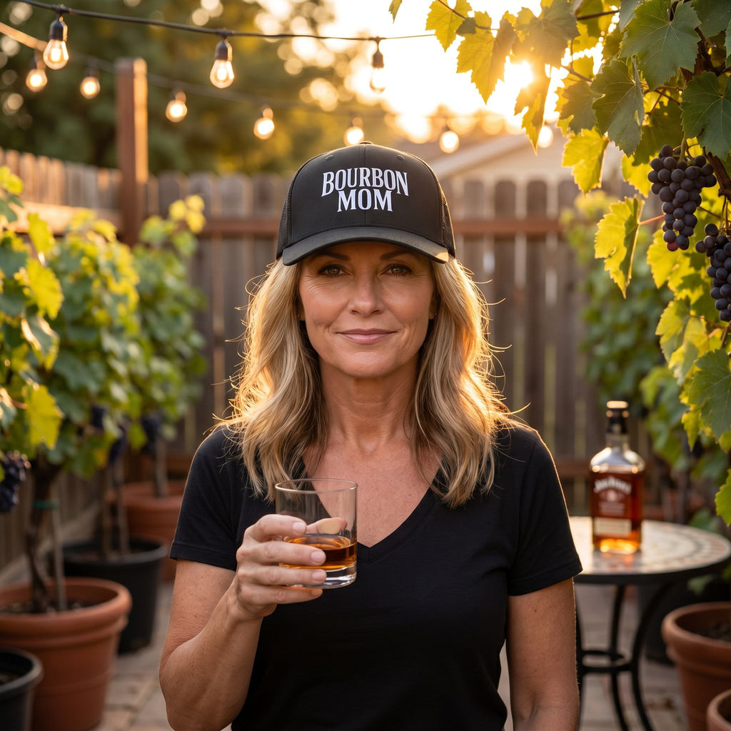 Bourbon Mom Snapback Hat