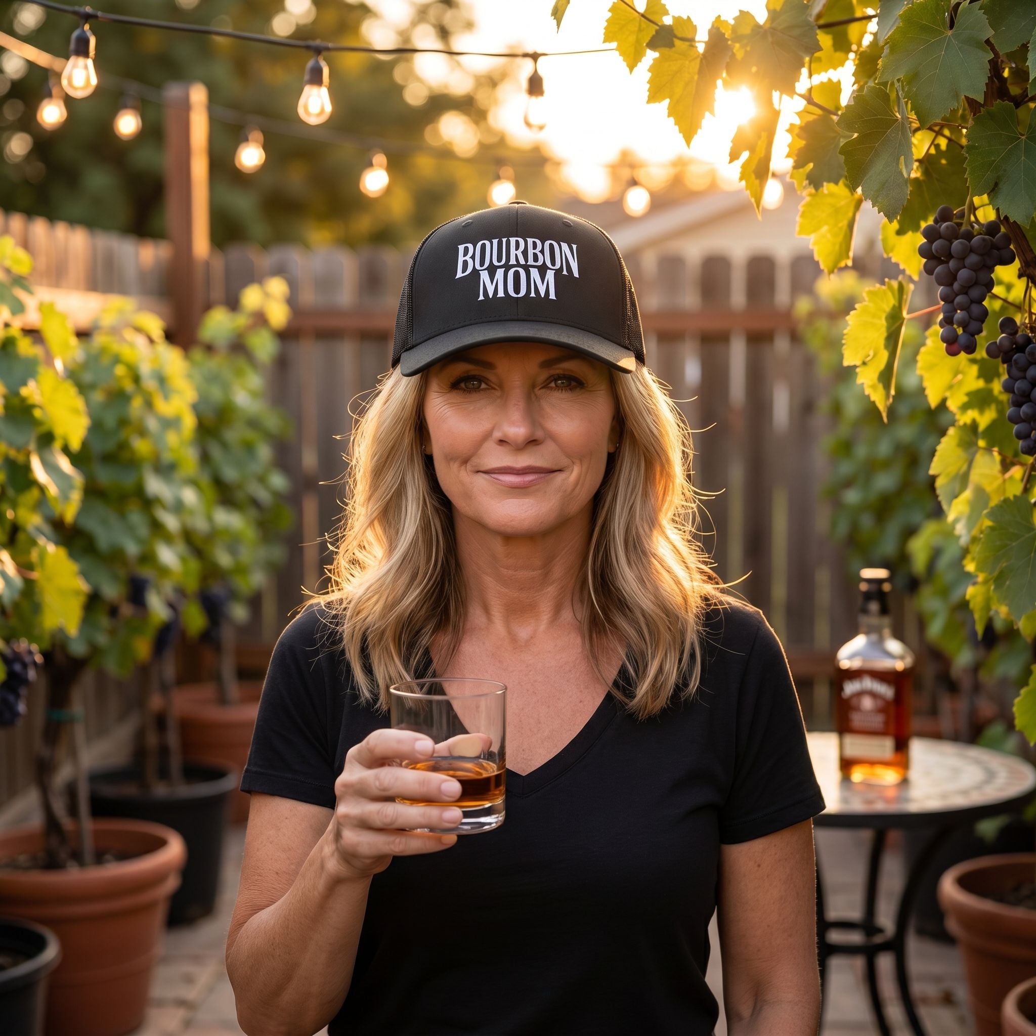Bourbon Mom Snapback Hat