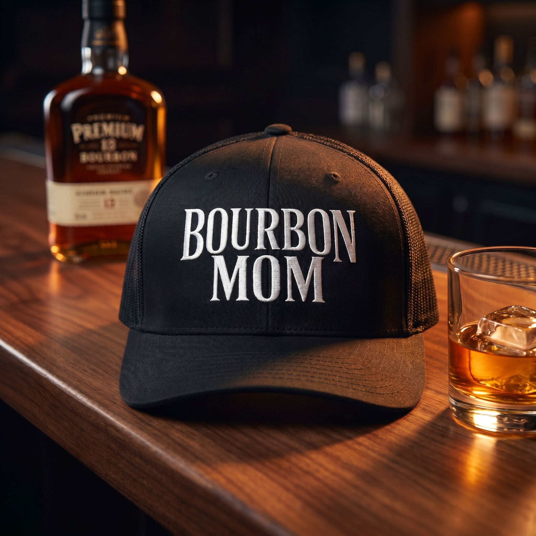 Bourbon Mom Snapback Hat