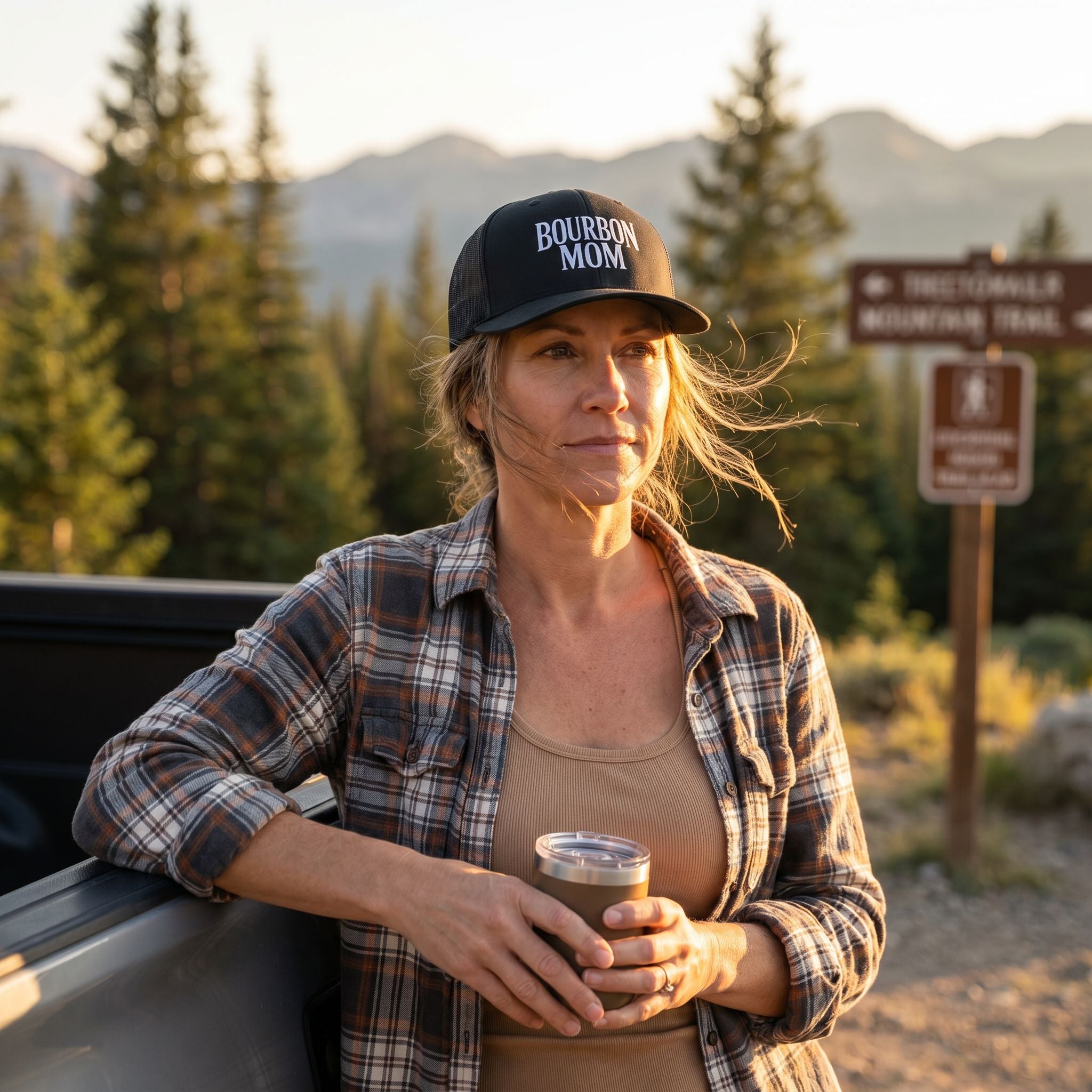 Bourbon Mom Snapback Hat