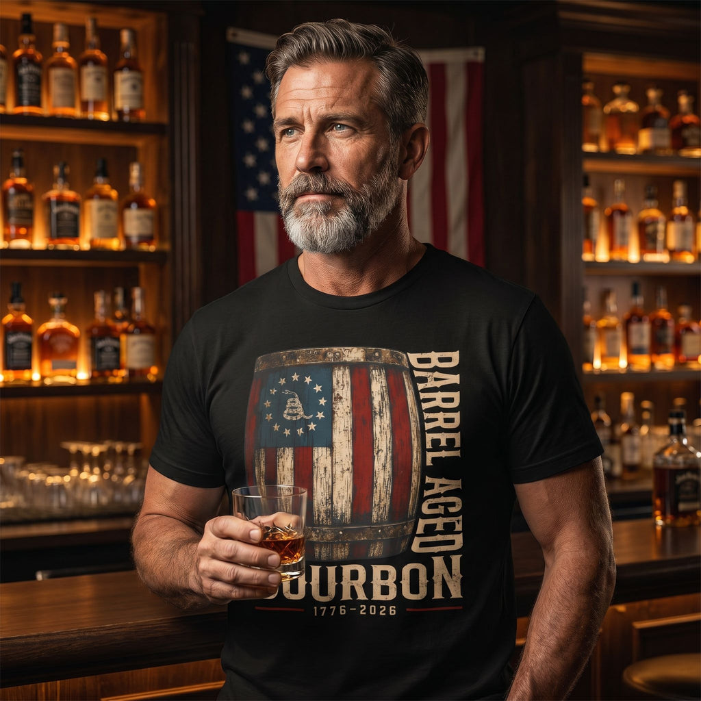 Barrel Aged Bourbon – 1776–2026 Tee