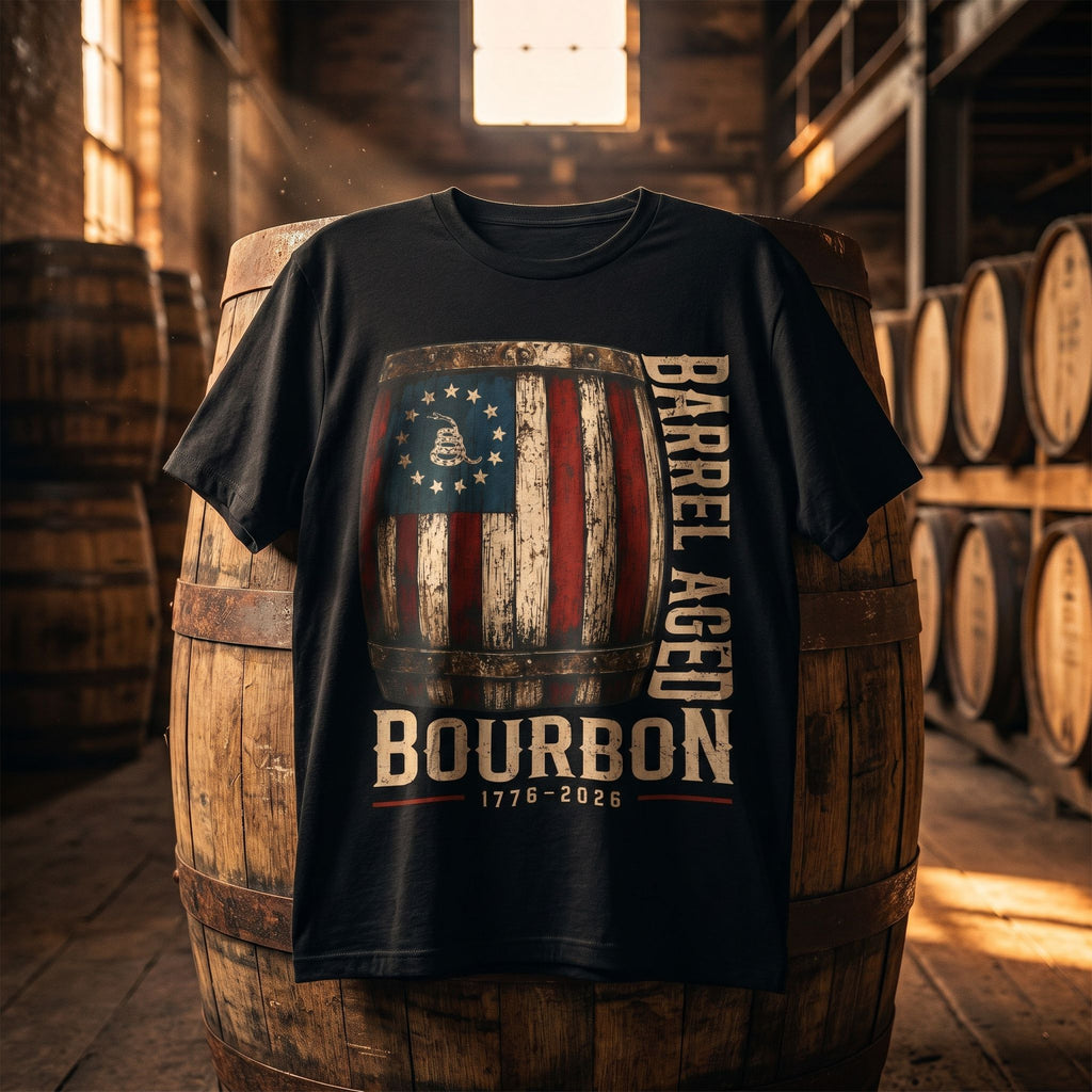 Barrel Aged Bourbon – 1776–2026 Tee