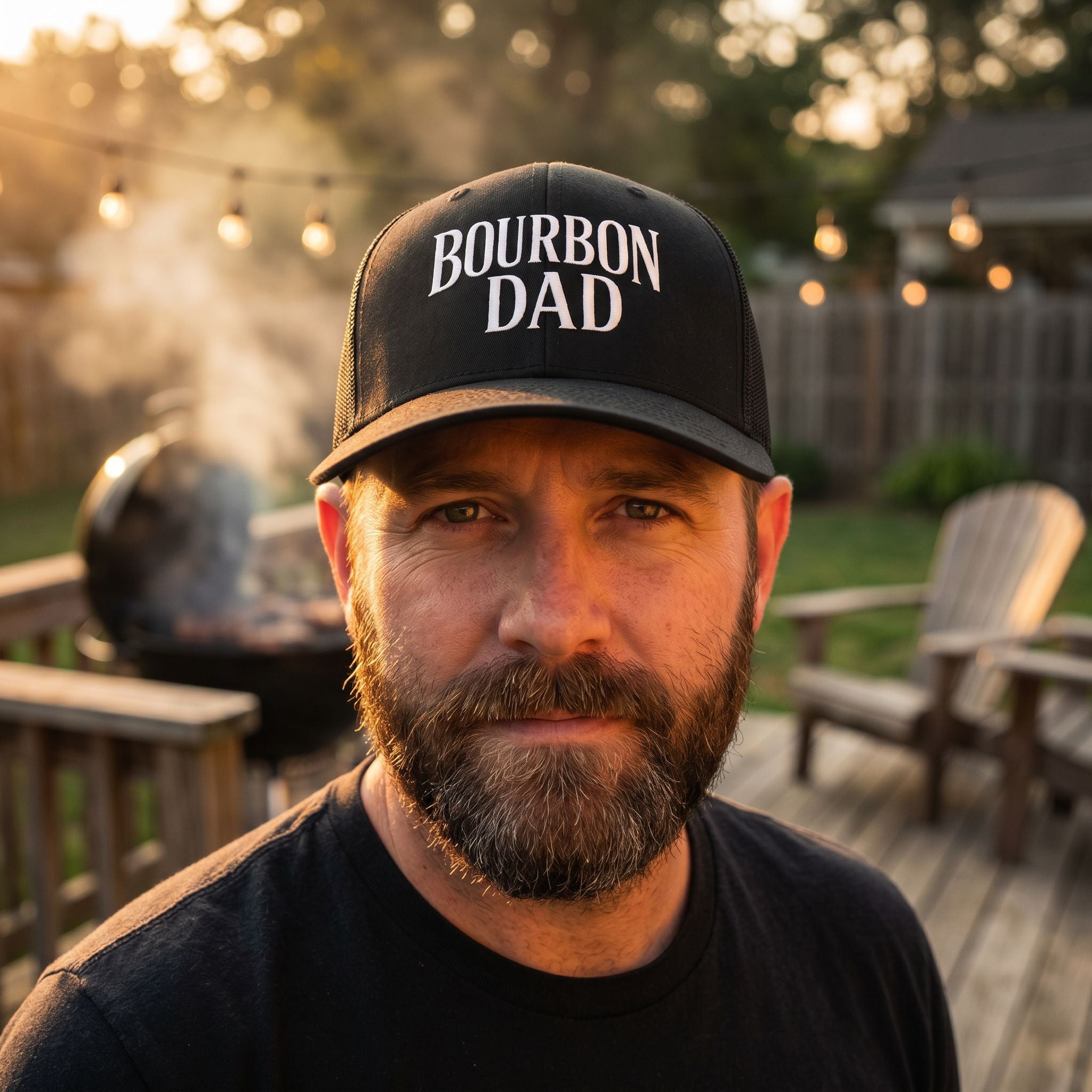 Bourbon Dad Snapback Hat