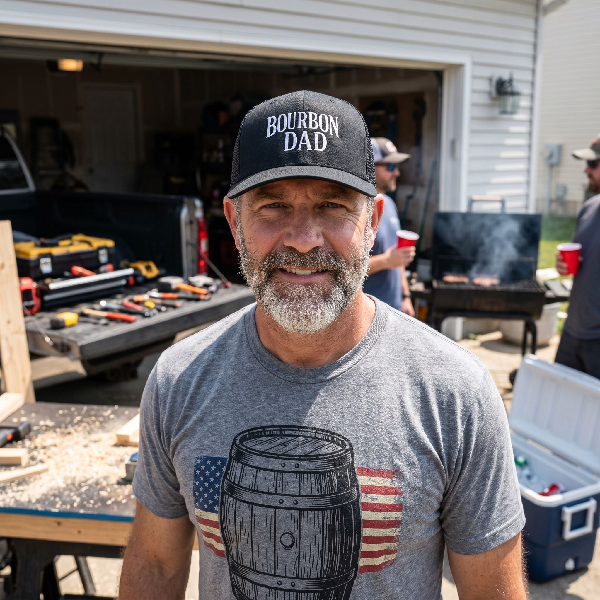 Bourbon Dad Snapback Hat