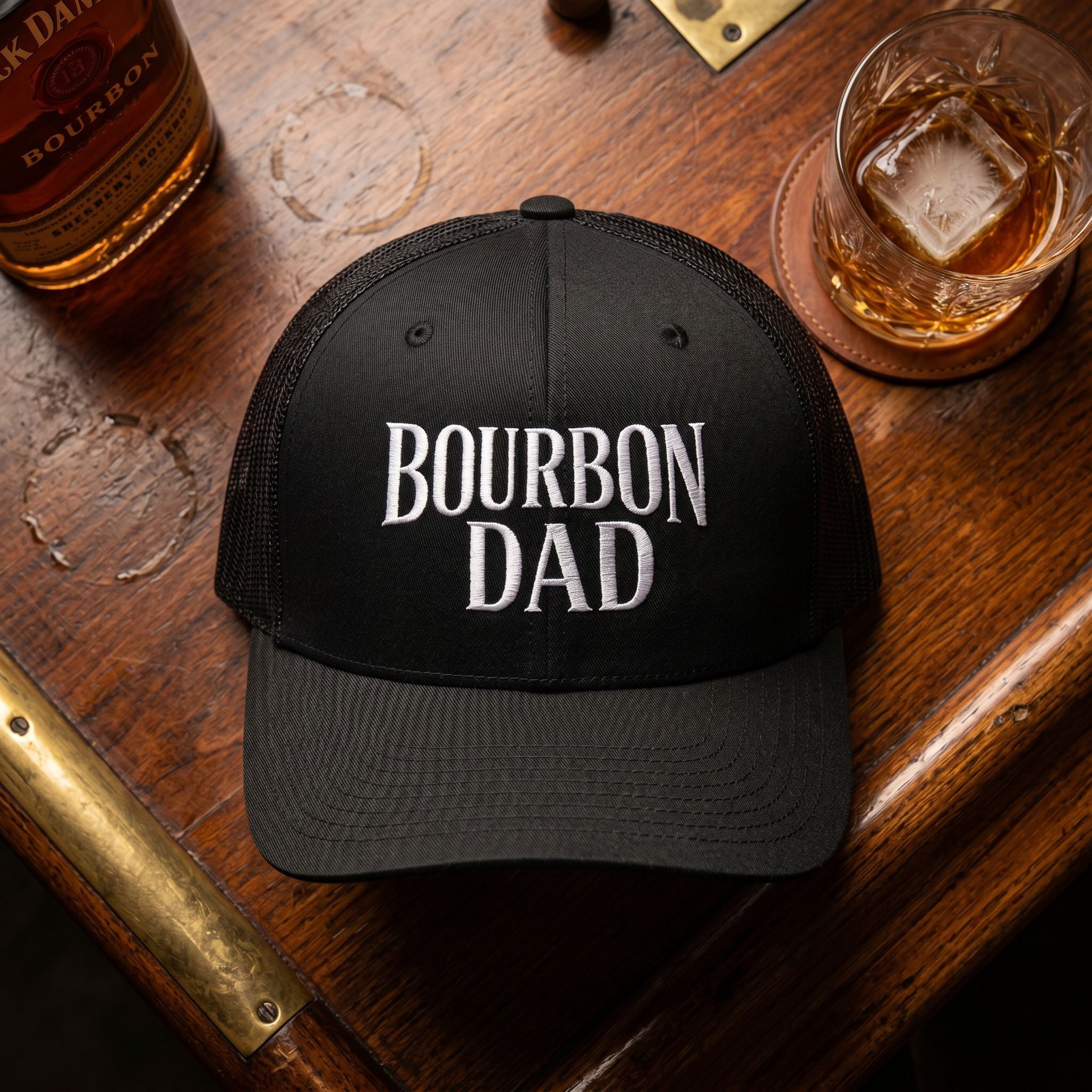 Bourbon Dad Snapback Hat