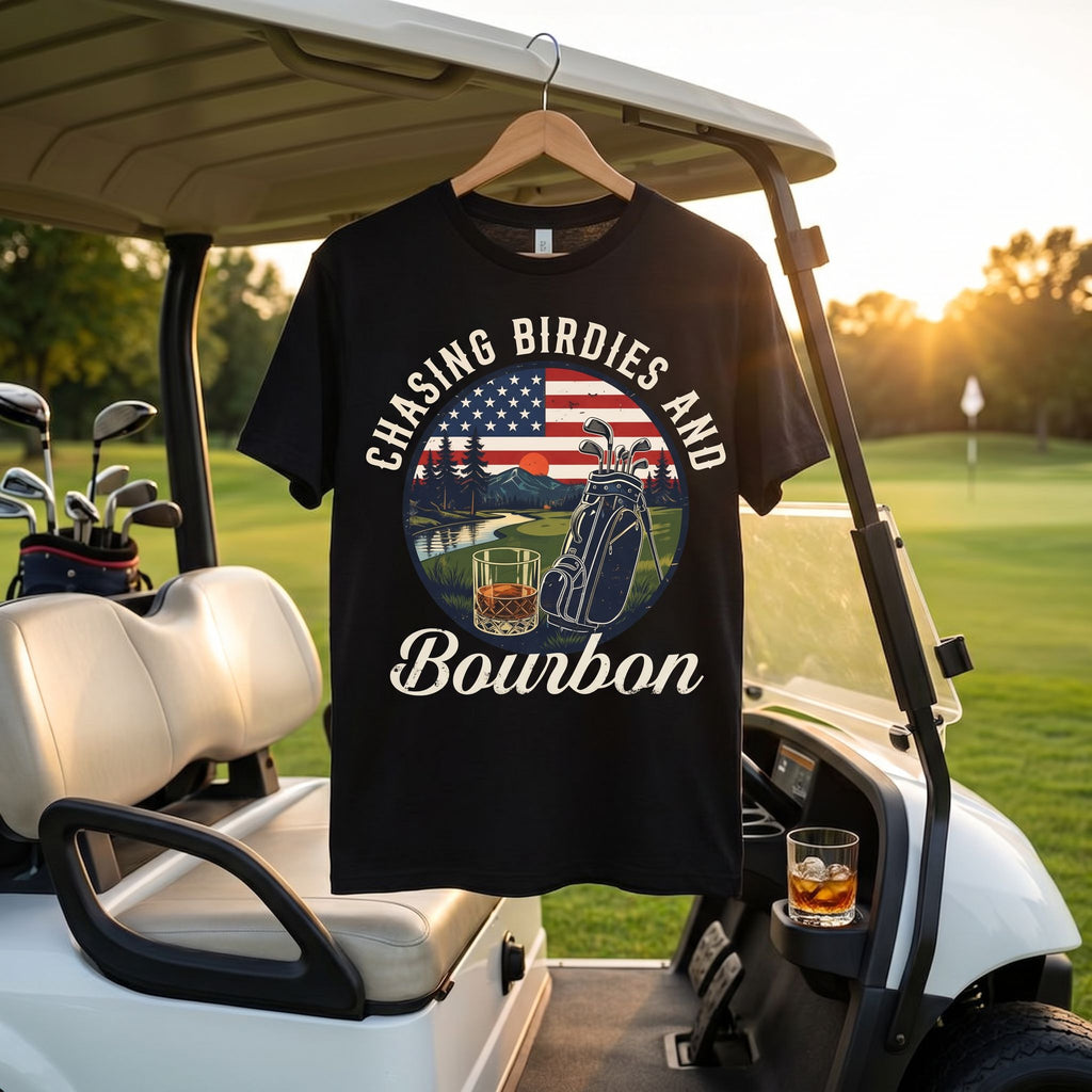 Chasing Birdies and Bourbon Vintage Tee
