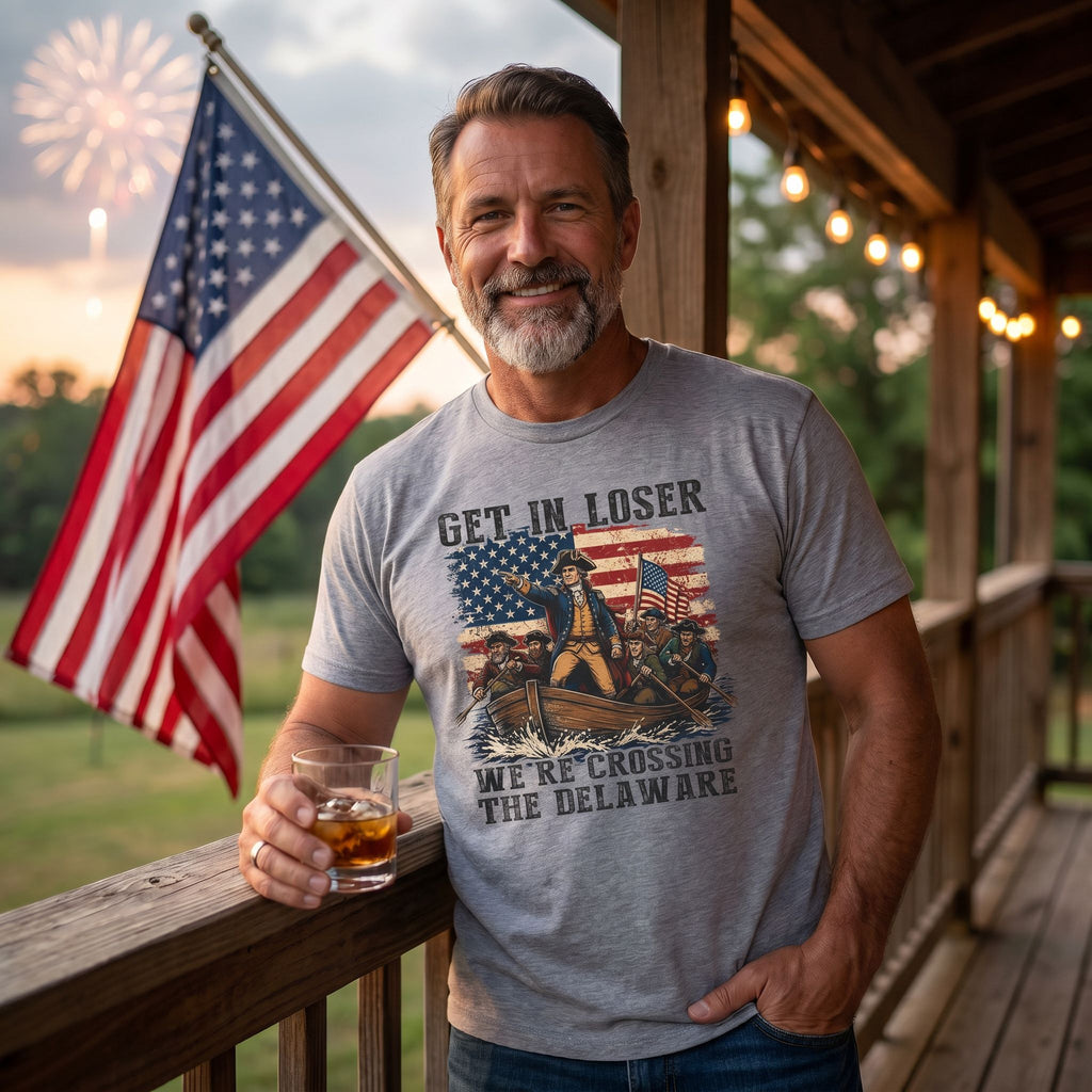 Get In Loser – We're Crossing The Delaware Tee
