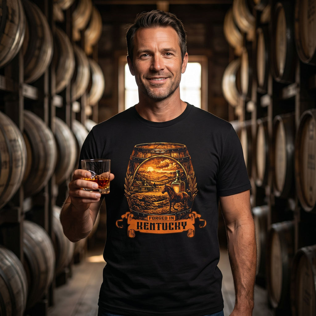 Forged in Kentucky – Premium Bourbon Tee