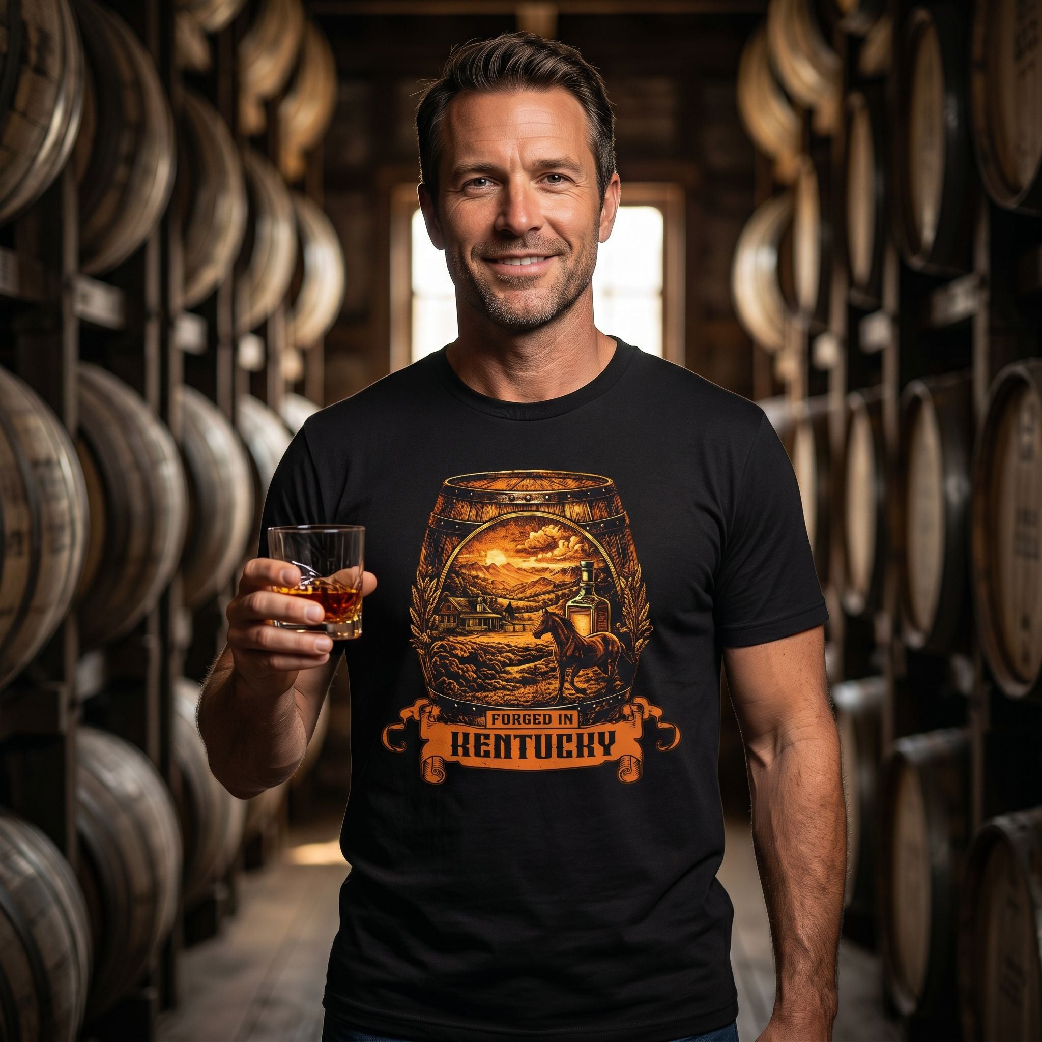Forged in Kentucky – Premium Bourbon Tee
